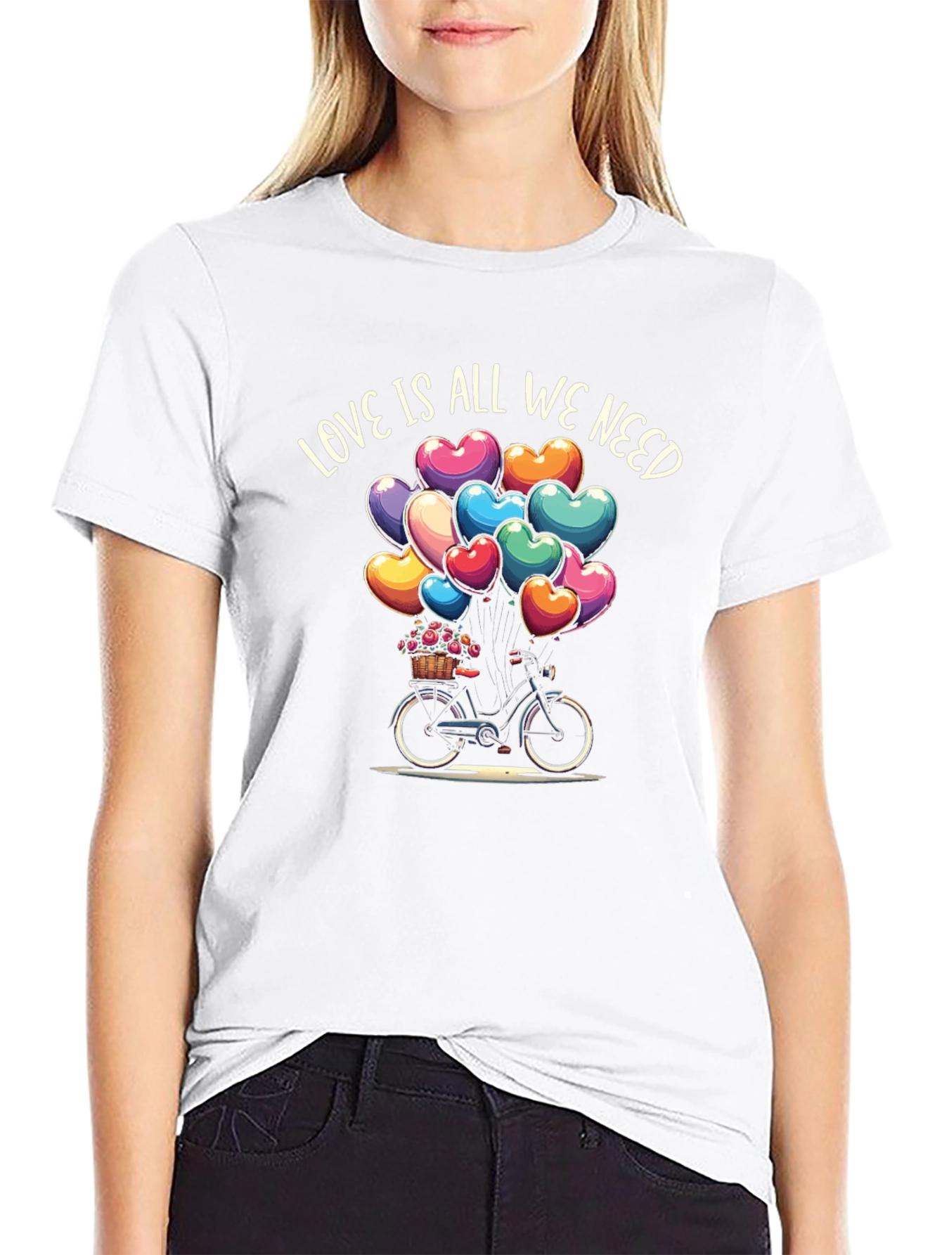 Black Love Is All We Need Bicycle T-Shirt view 9