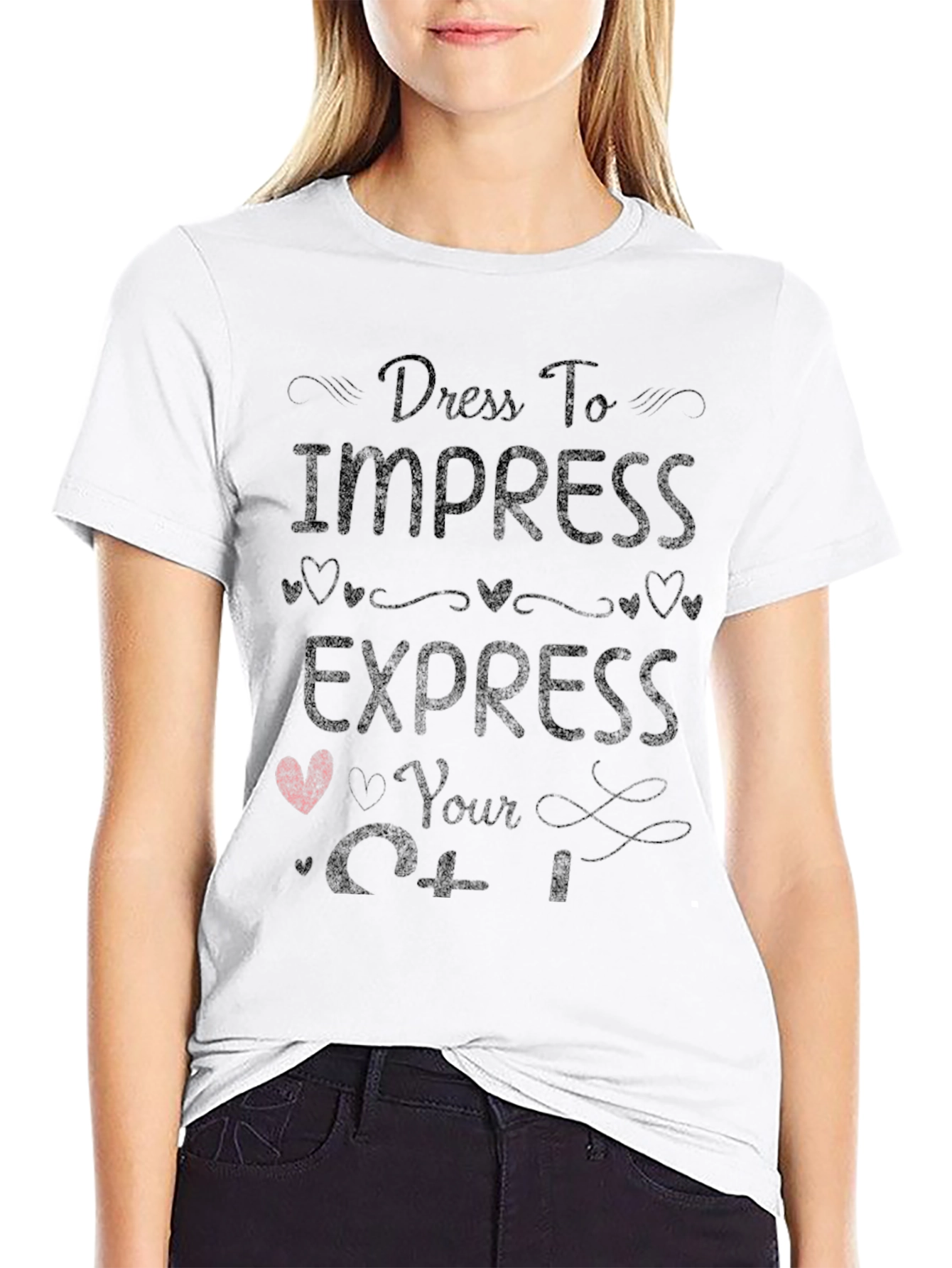 Black Dress to Impress Express Yourself T-Shirt view 9