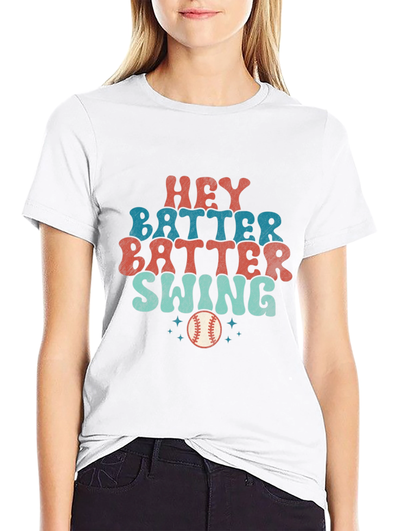 Black Retro Baseball T-Shirt - Batter Up Tee view 9