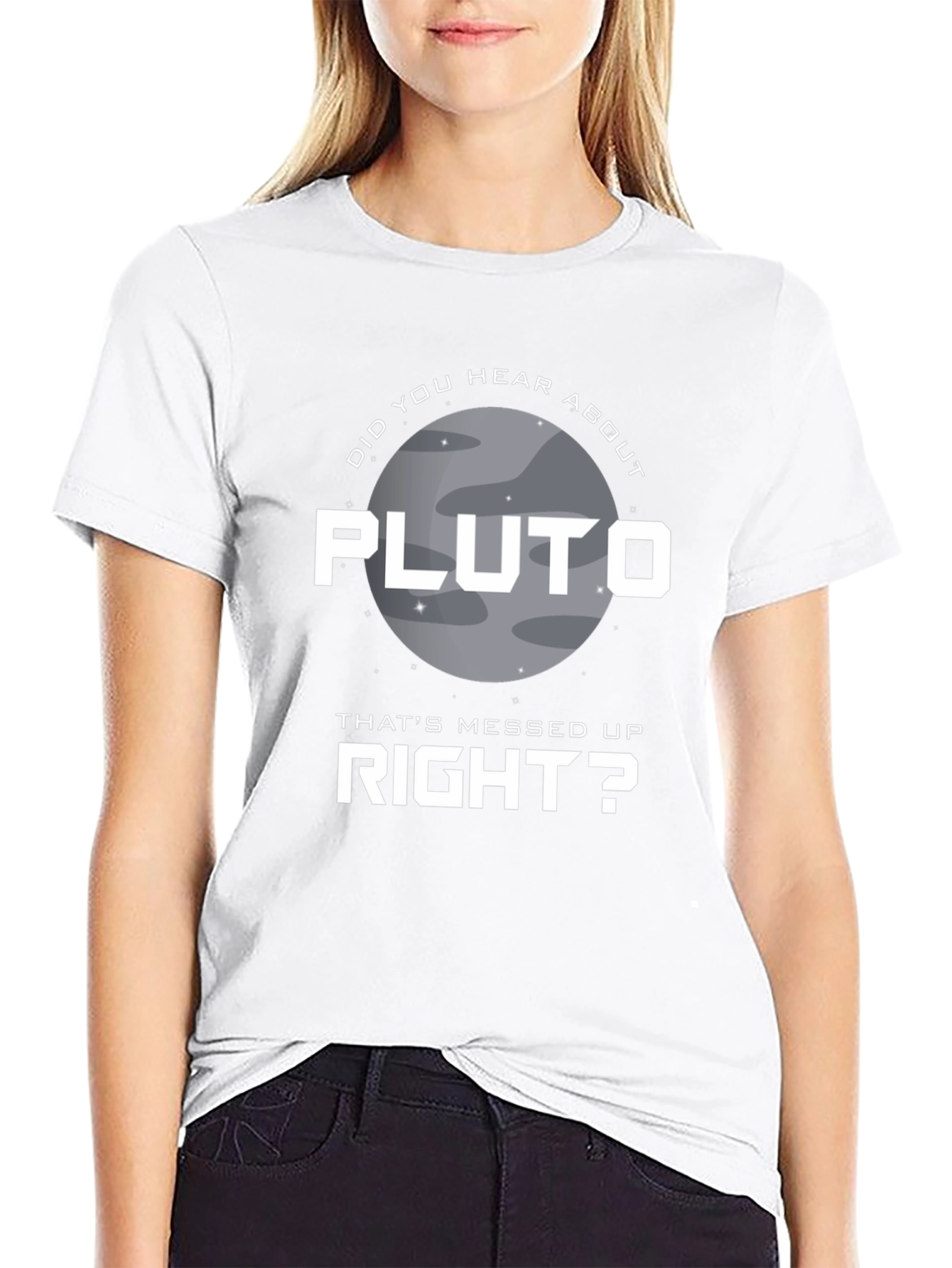 Black Pluto That's Messed Up T-Shirt view 9