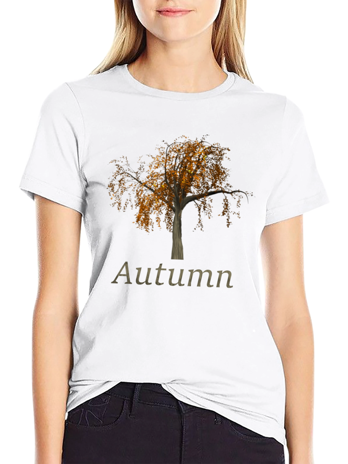 Black Autumn Tree Graphic Tee - Black view 9