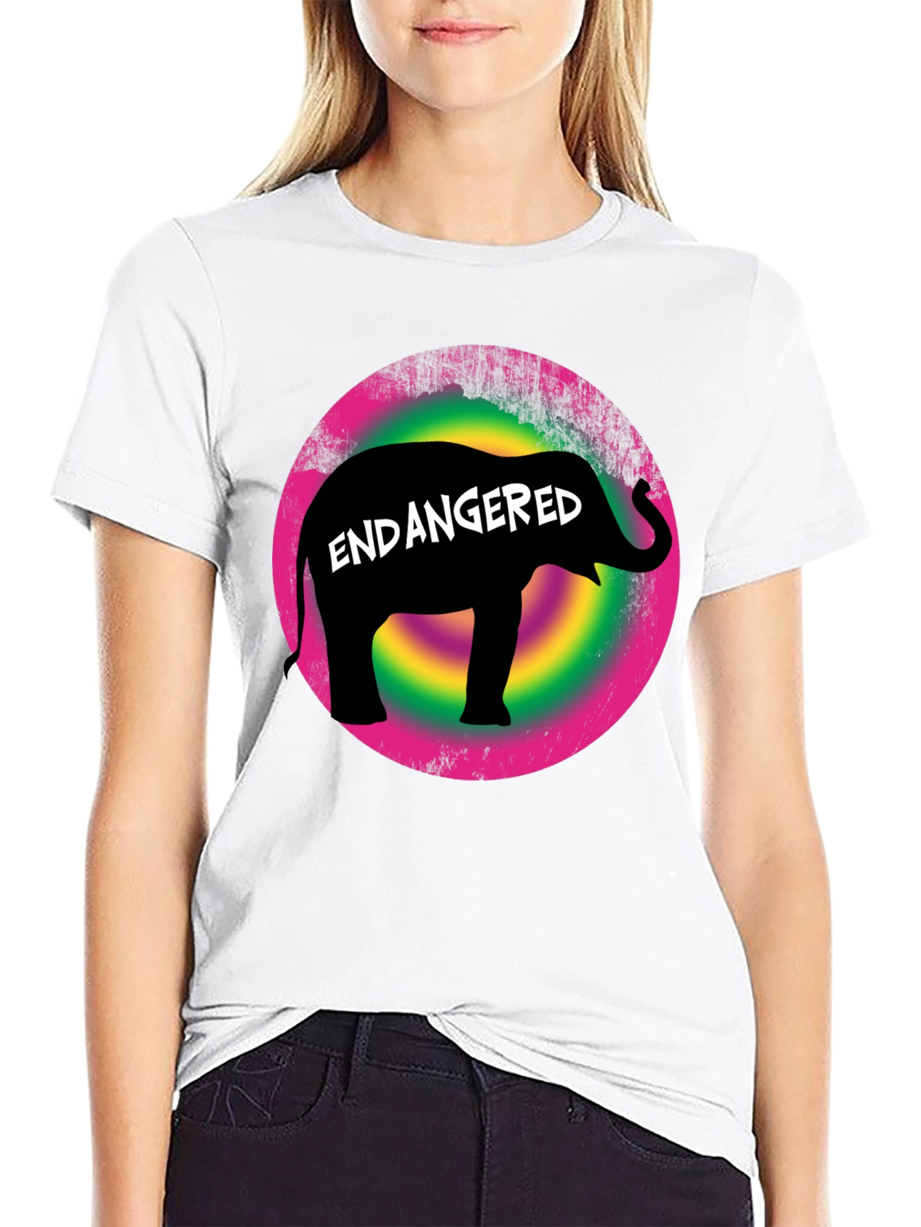 Endangered Elephant Graphic T-Shirt - 9