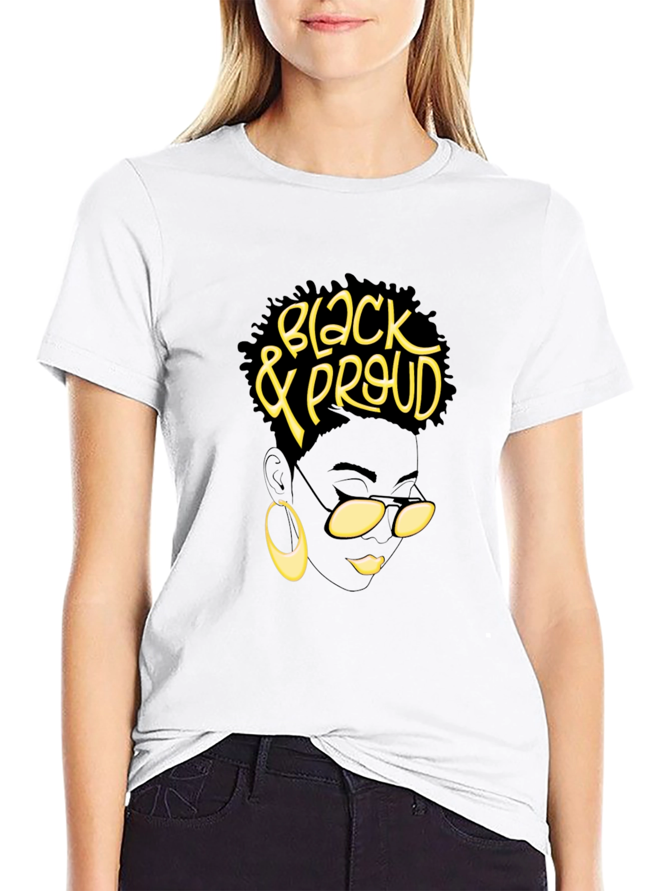 Black & Proud Graphic Tee - Stylish Statement T-Shirt - 9