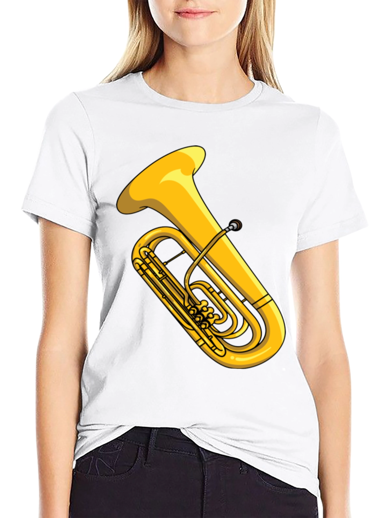 Black Tuba Graphic Tee - Musical Instrument Shirt view 9
