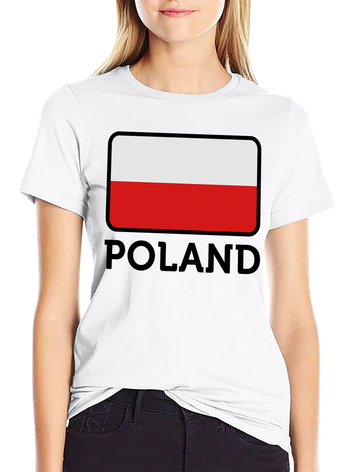 Poland Flag T-Shirt - Black Graphic Tee - 9