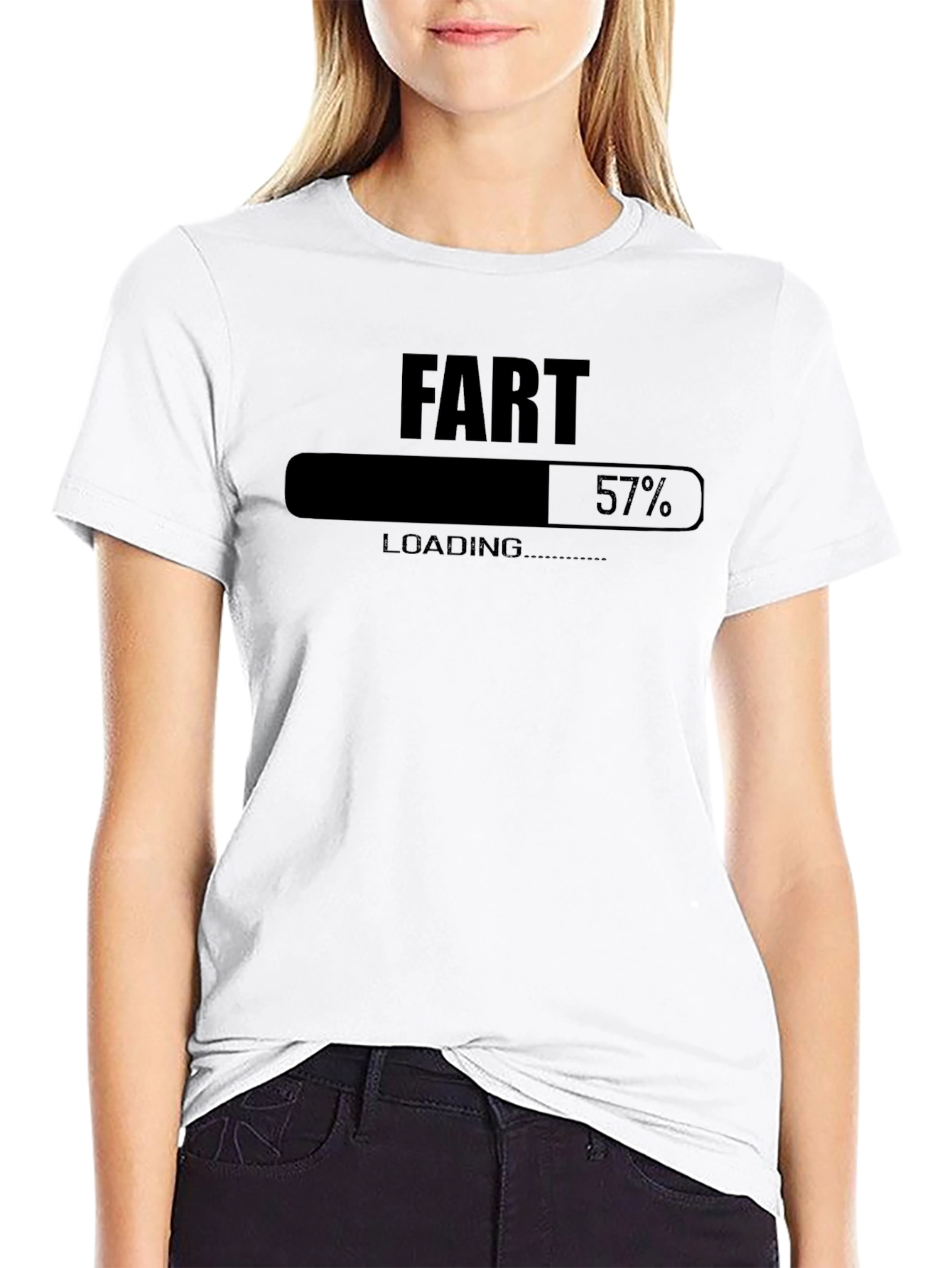 Black Fart Loading T-Shirt Funny Humor Novelty Tee view 9