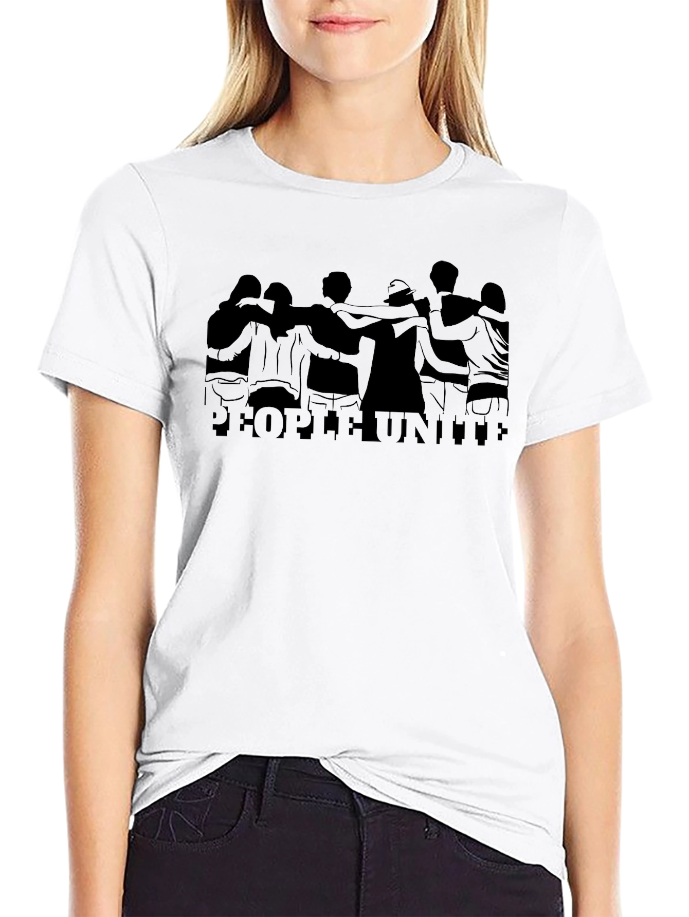 Black People United Graphic Tee - Black view 9