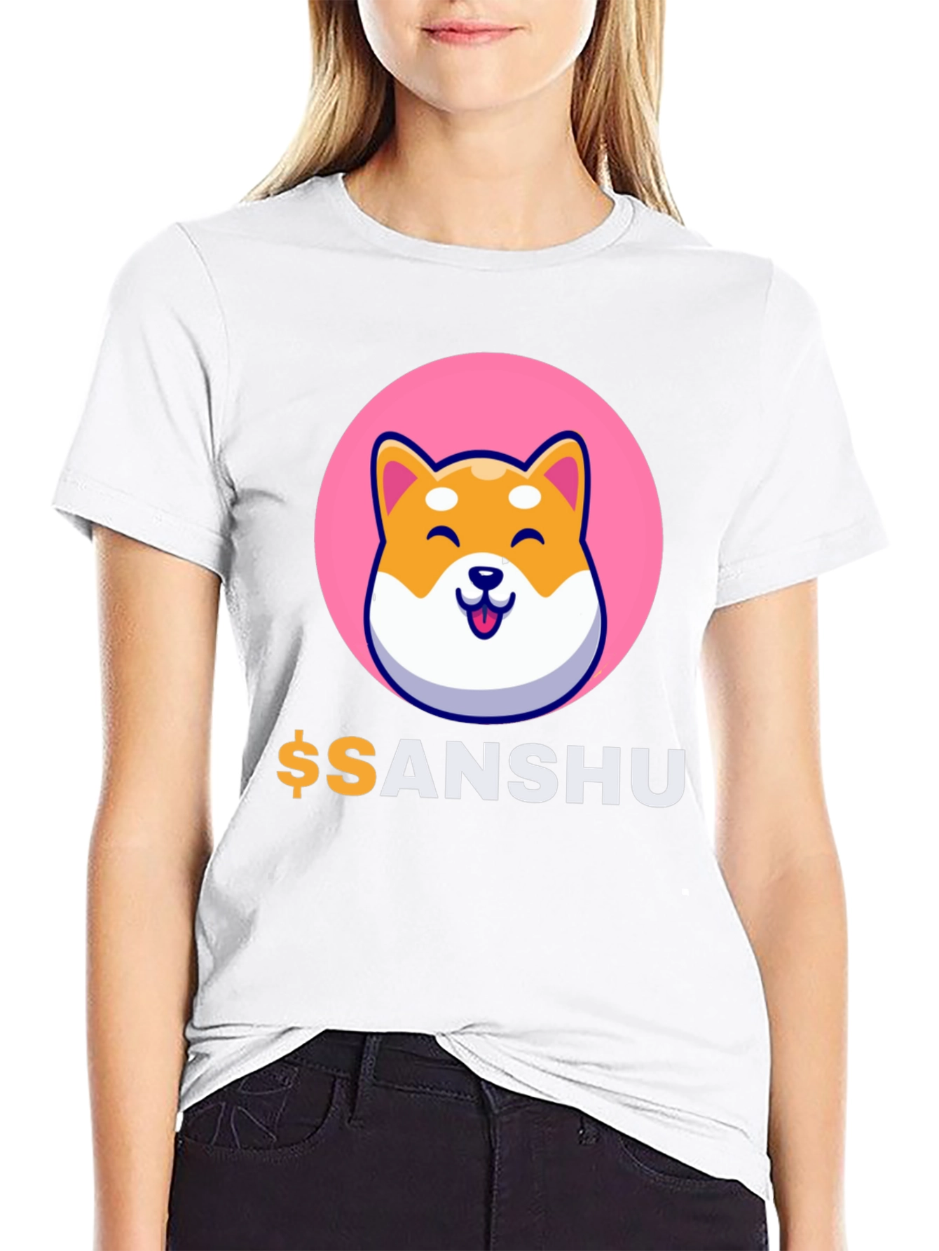 Black Sanshu Inu Crypto T-Shirt view 9