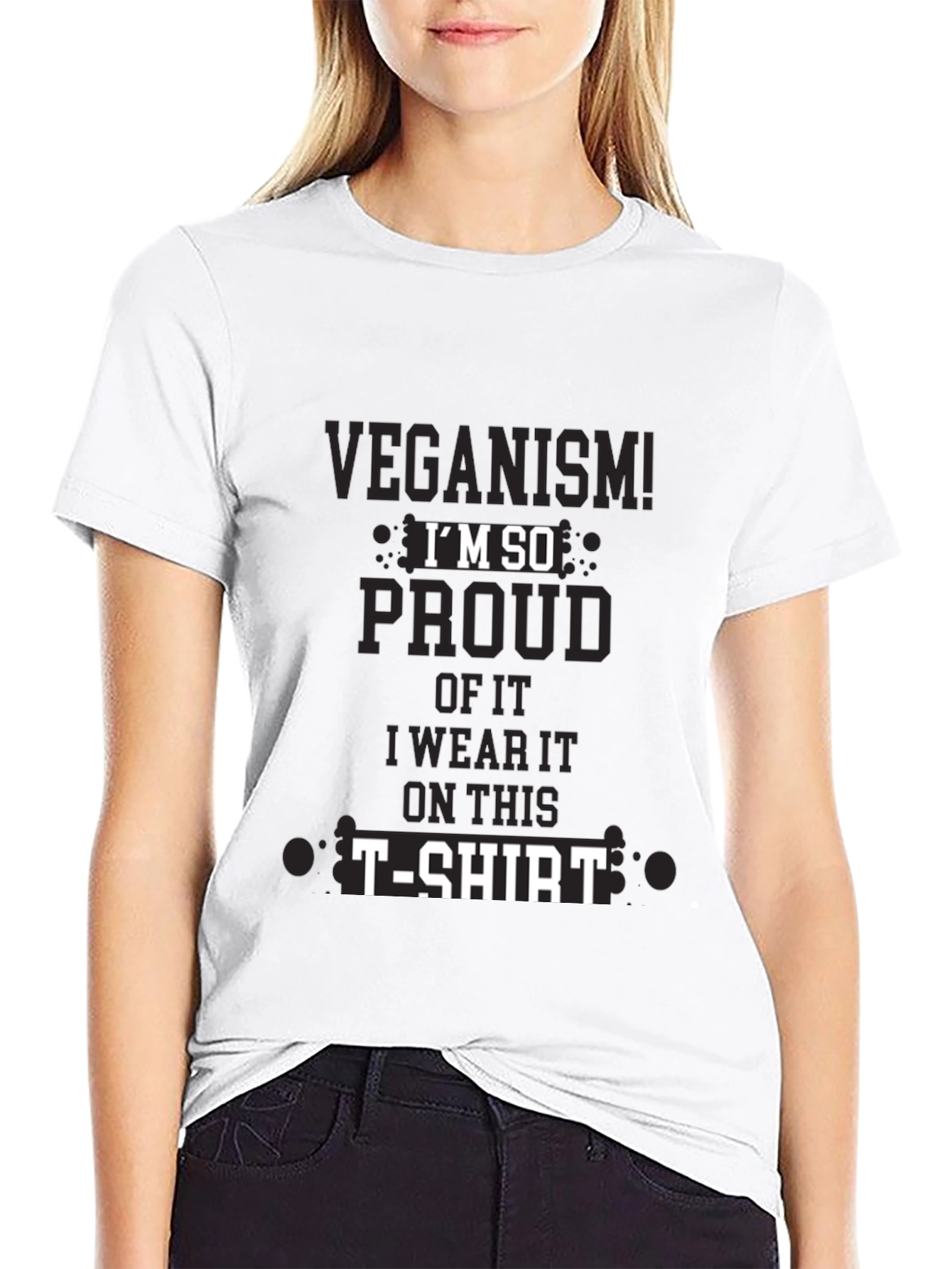 Black Veganism Pride T-Shirt - Soft Cotton Tee view 9