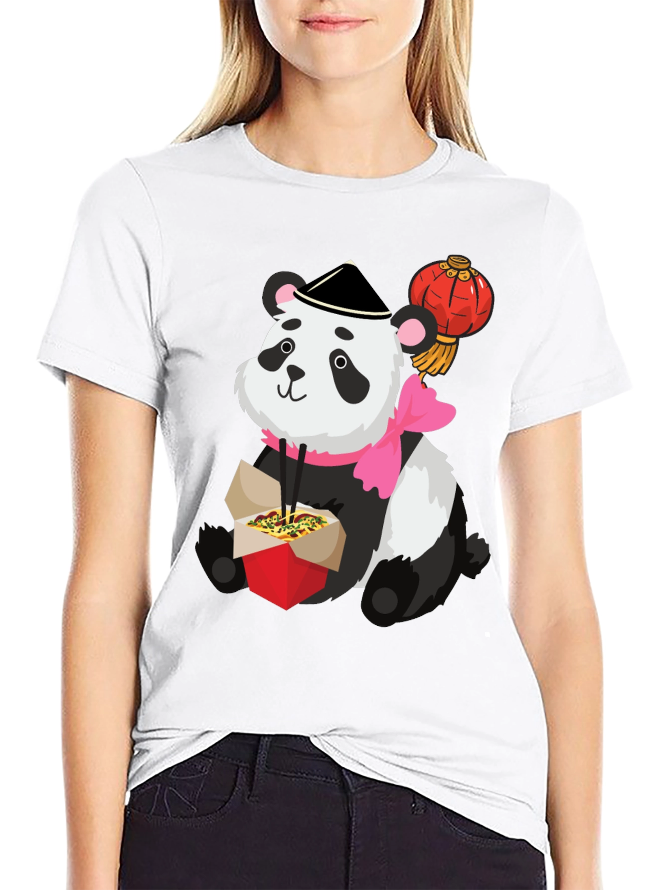 Black Panda Takeout Graphic Tee view 9