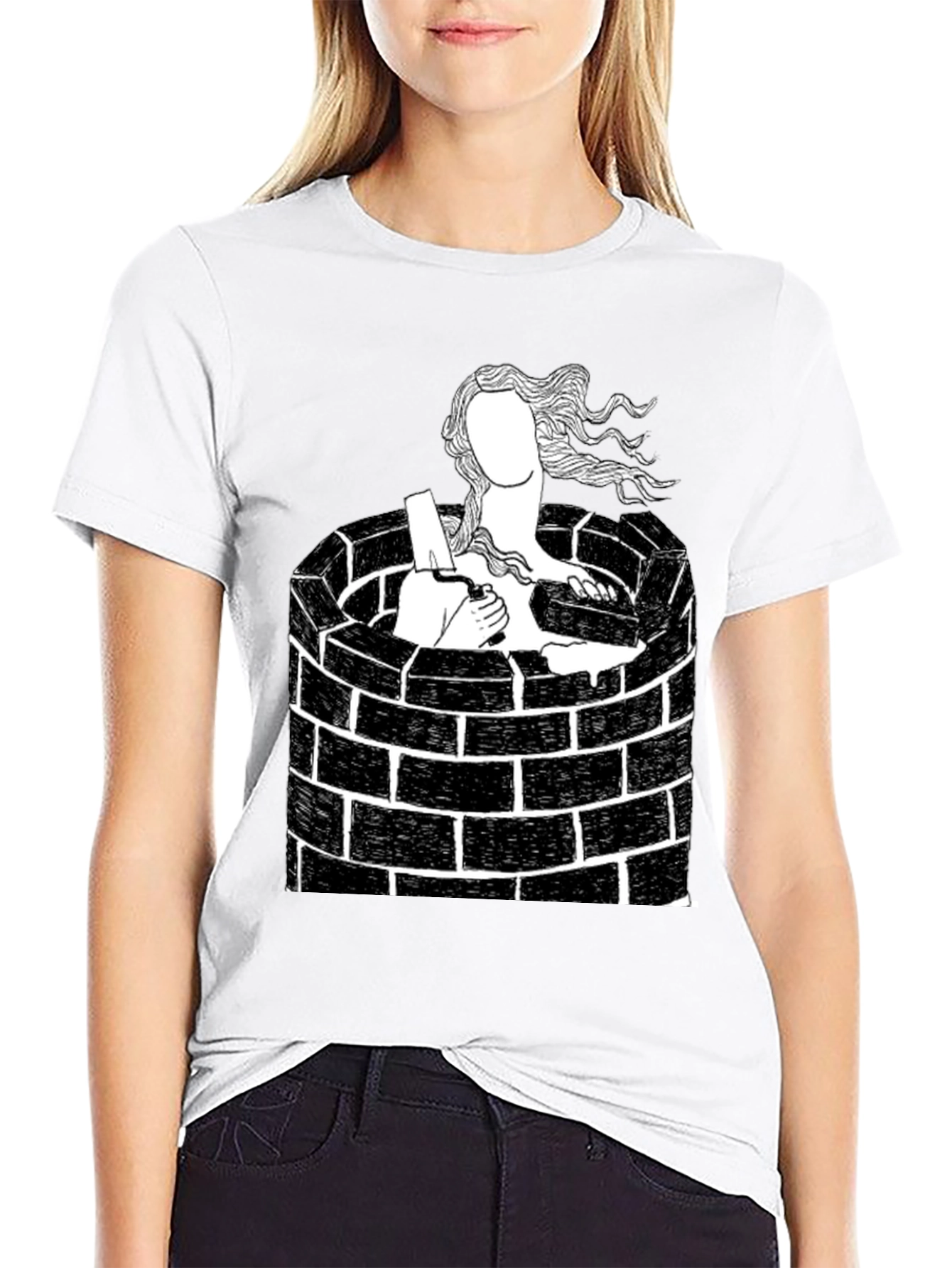 Black Well Maiden Black Graphic Tee view 9