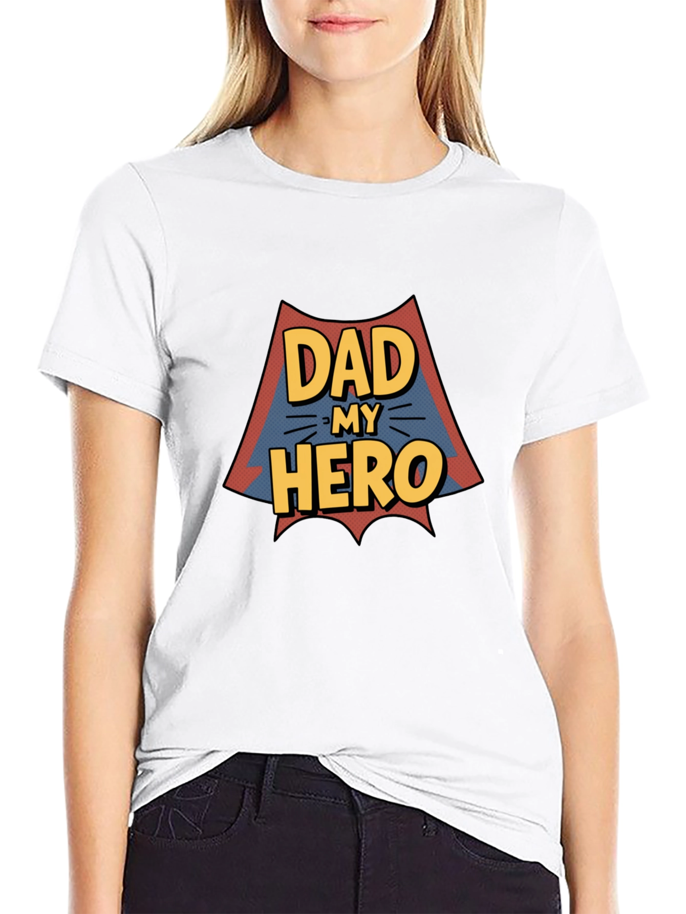 Dad My Hero Graphic Print T-Shirt - 9