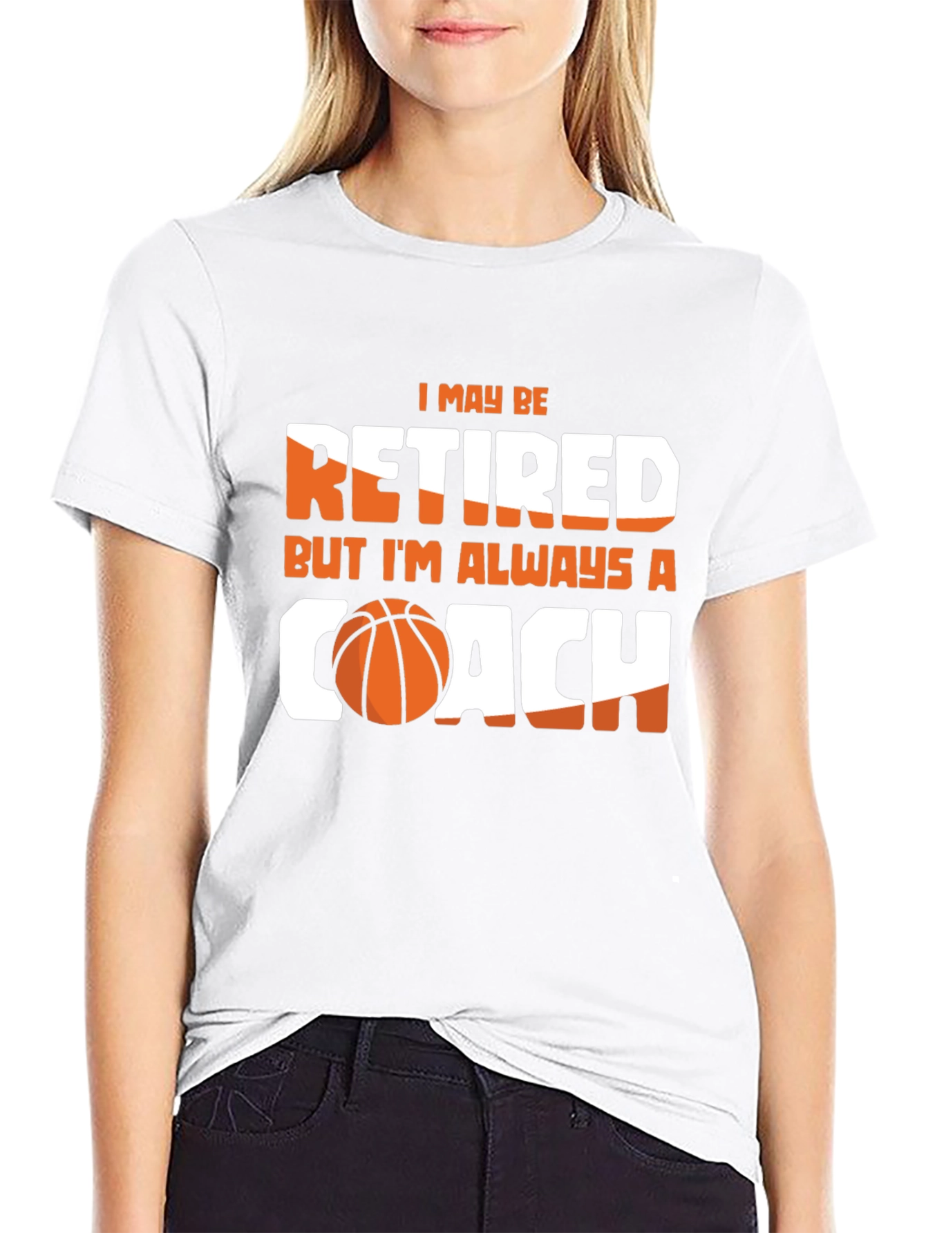 Black Retired But Always A Coach T-Shirt - Basketball Lover Tee view 9