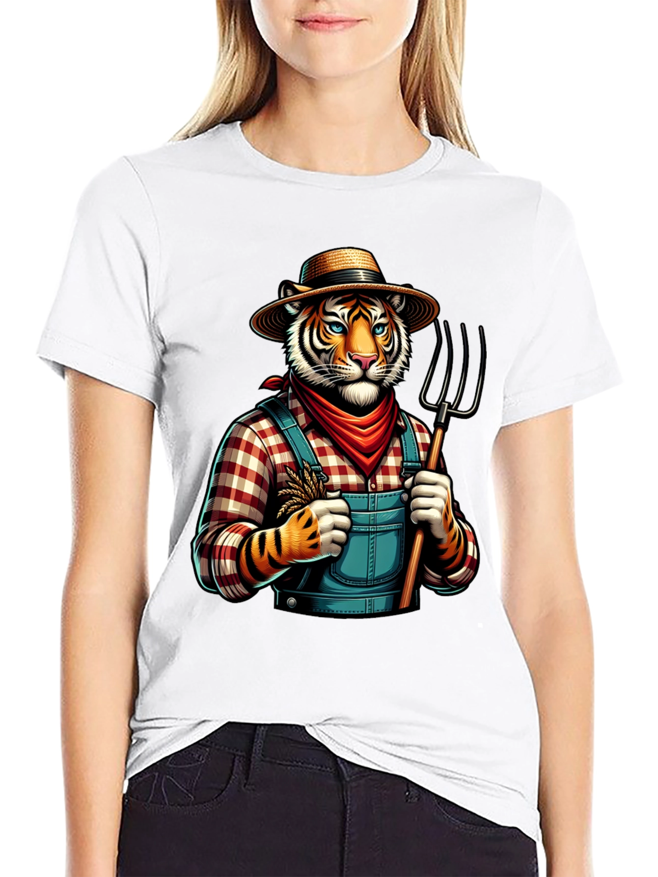 Black Tiger Farmer Graphic Tee view 9