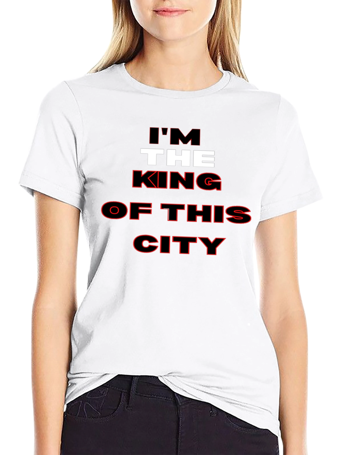 Black I'm The King of This City Black T-Shirt view 9
