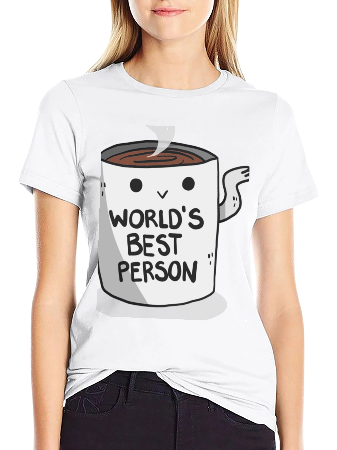 Black World's Best Person Coffee Mug Graphic T-Shirt view 9