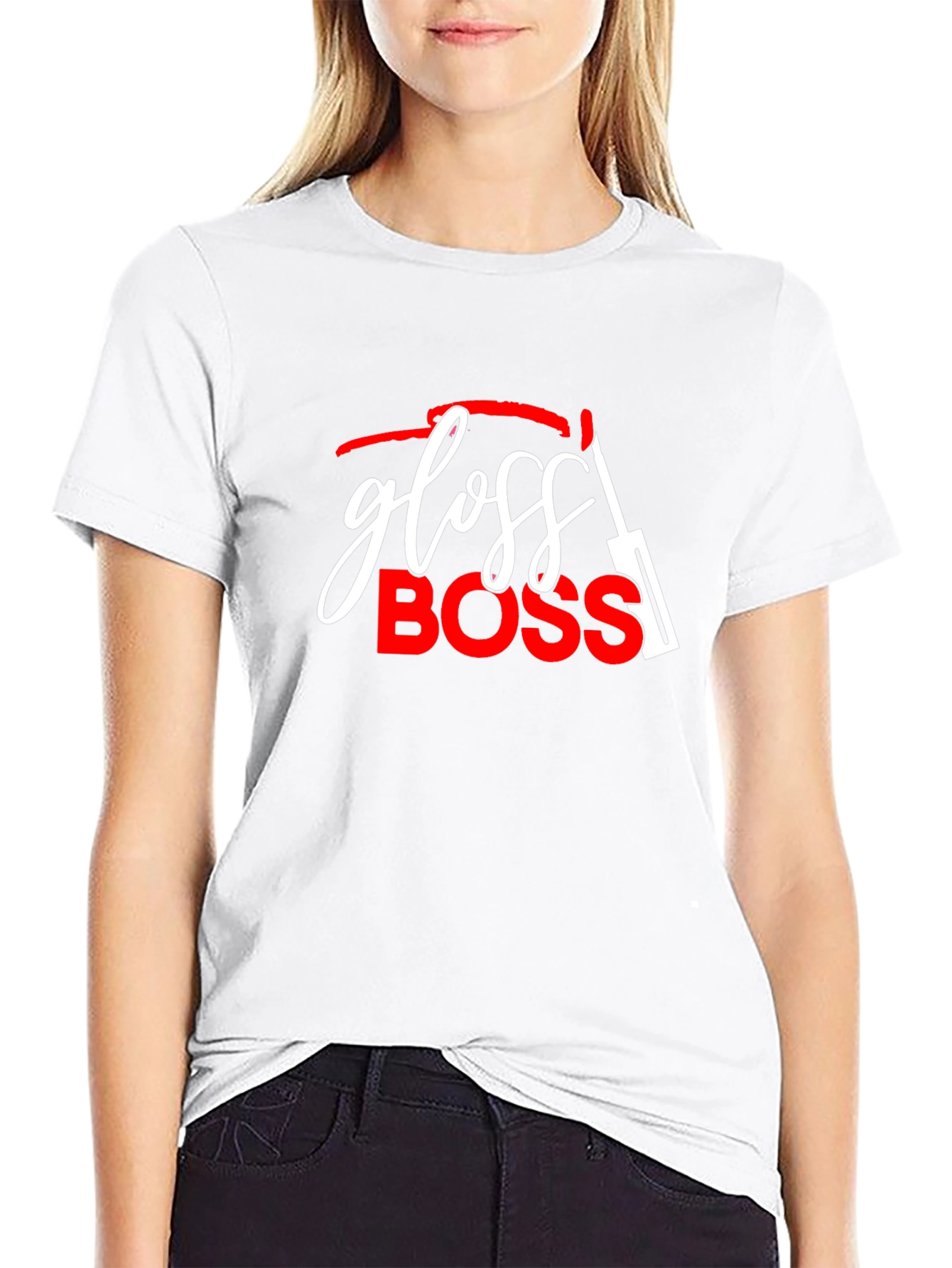 Black Gloss Boss Graphic T-Shirt view 9