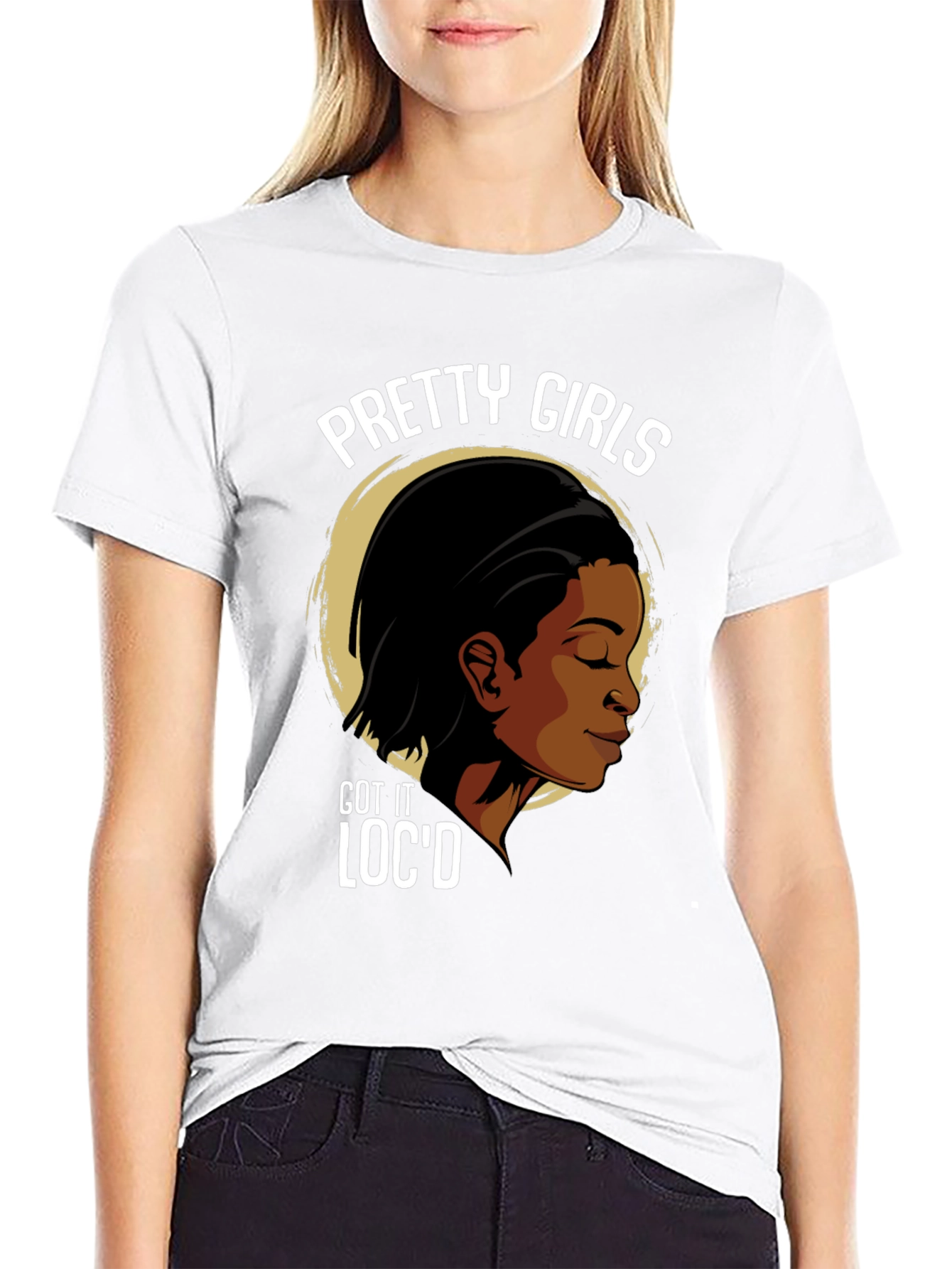 Black Pretty Girls Loc'd T-Shirt - Stylish Graphic Tee view 9