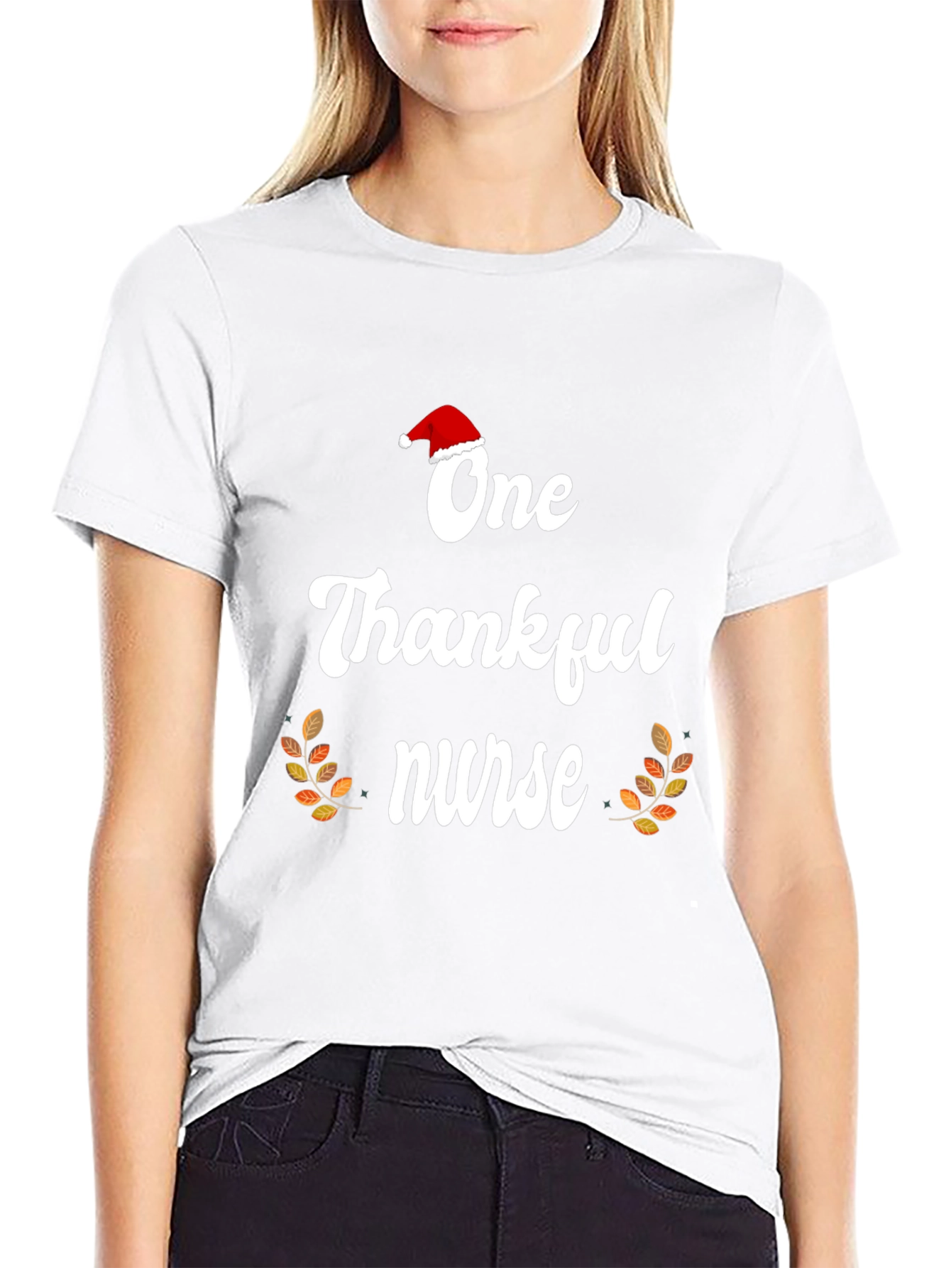 Black One Thankful Nurse T-Shirt view 9