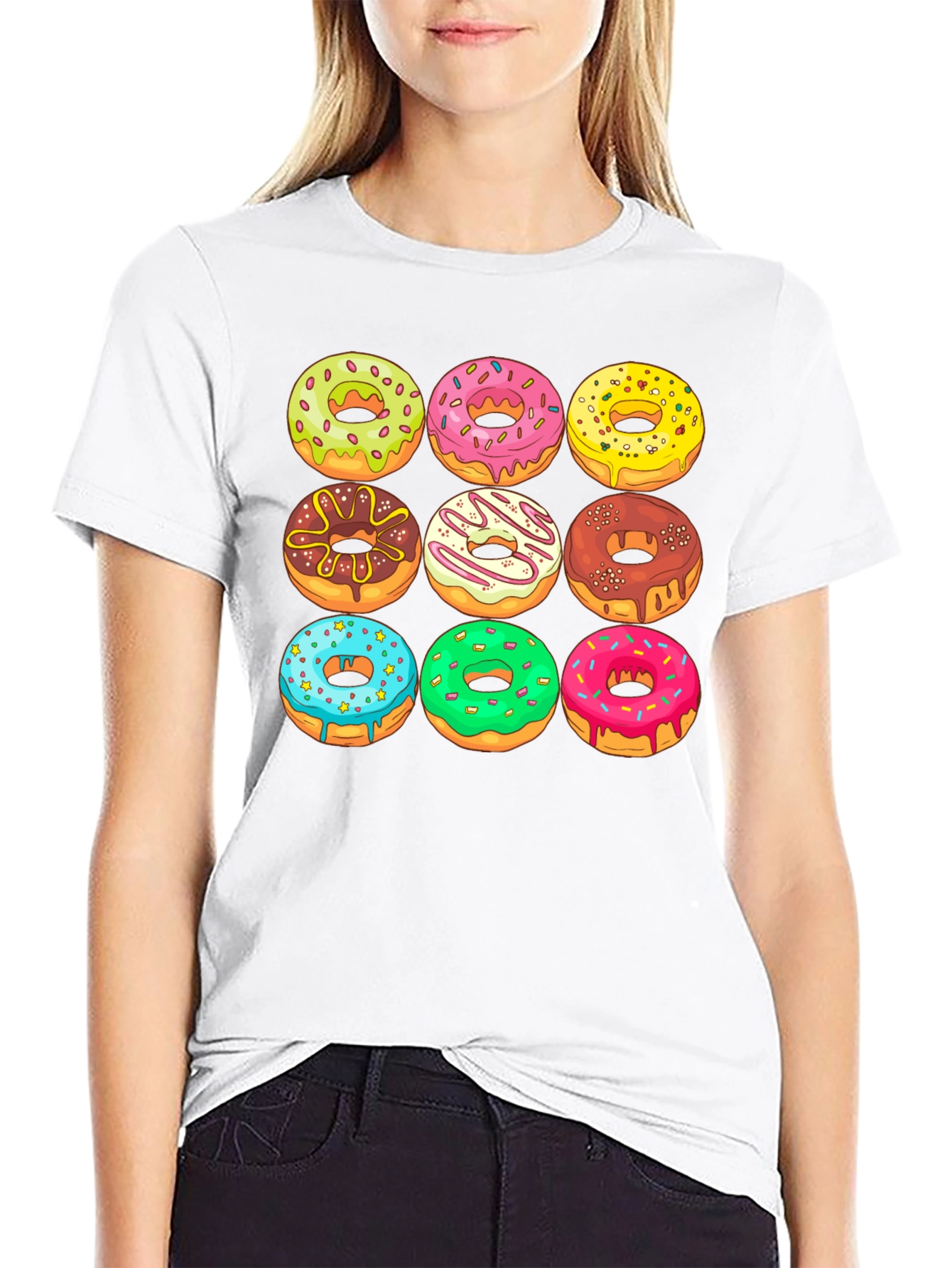 Black Donut Graphic Tee - Deliciously Fun! view 9