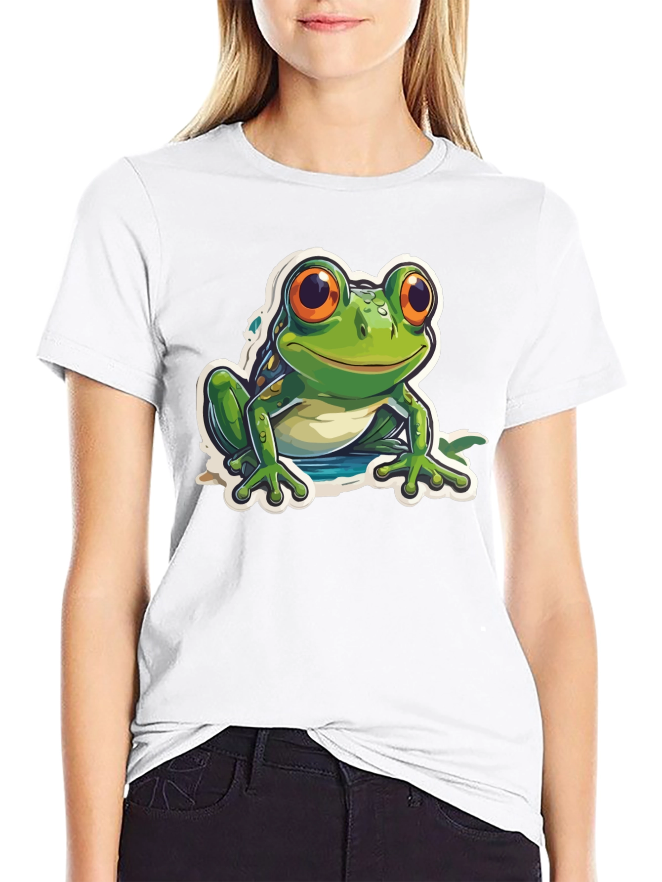 Black Frog Graphic Black T-Shirt view 9