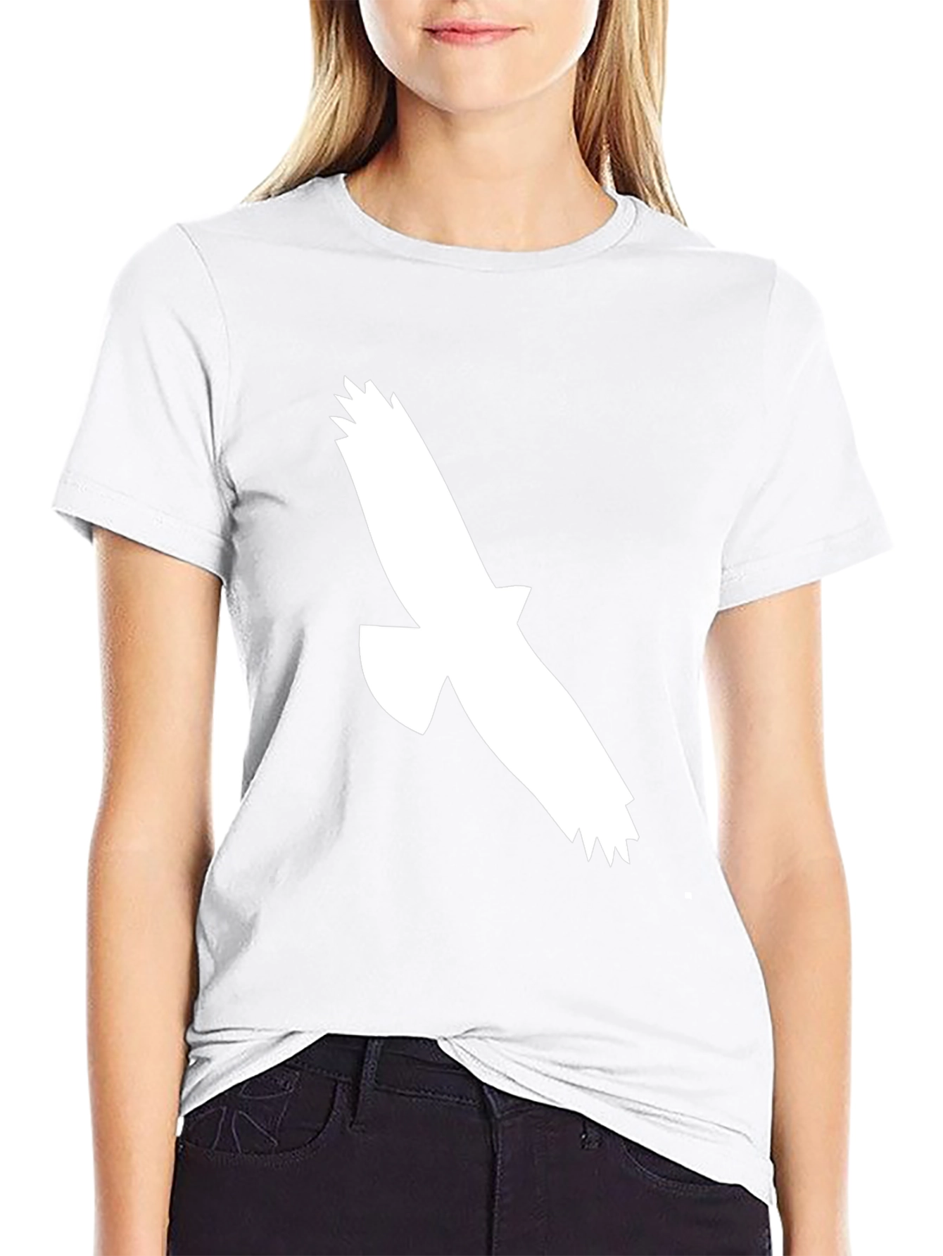 Black T-Shirt with Eagle Graphic - 9