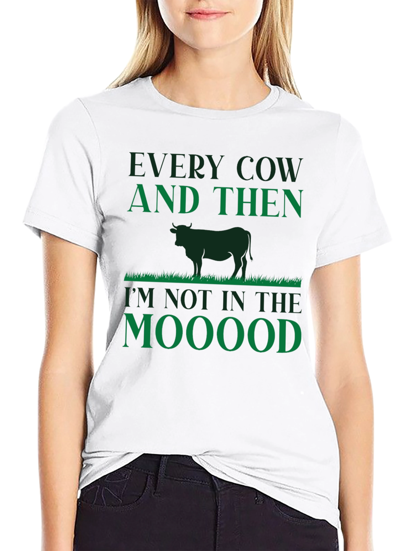 Black Every Cow Funny Graphic Tee view 9