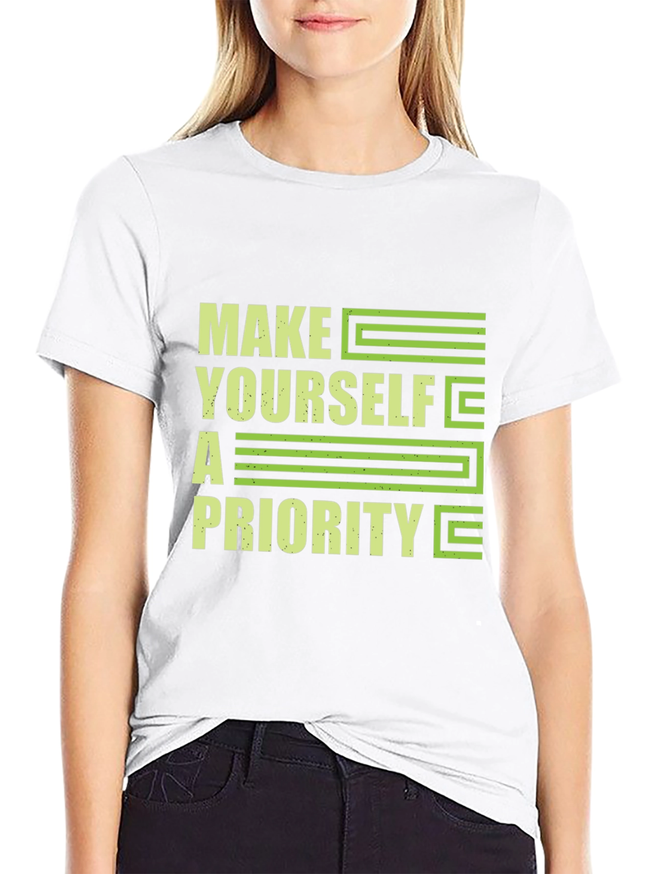 Black Make Yourself a Priority T-Shirt view 9