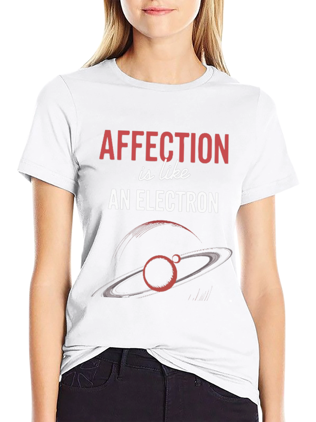 Black Affection is Like an Electron Graphic T-Shirt view 9