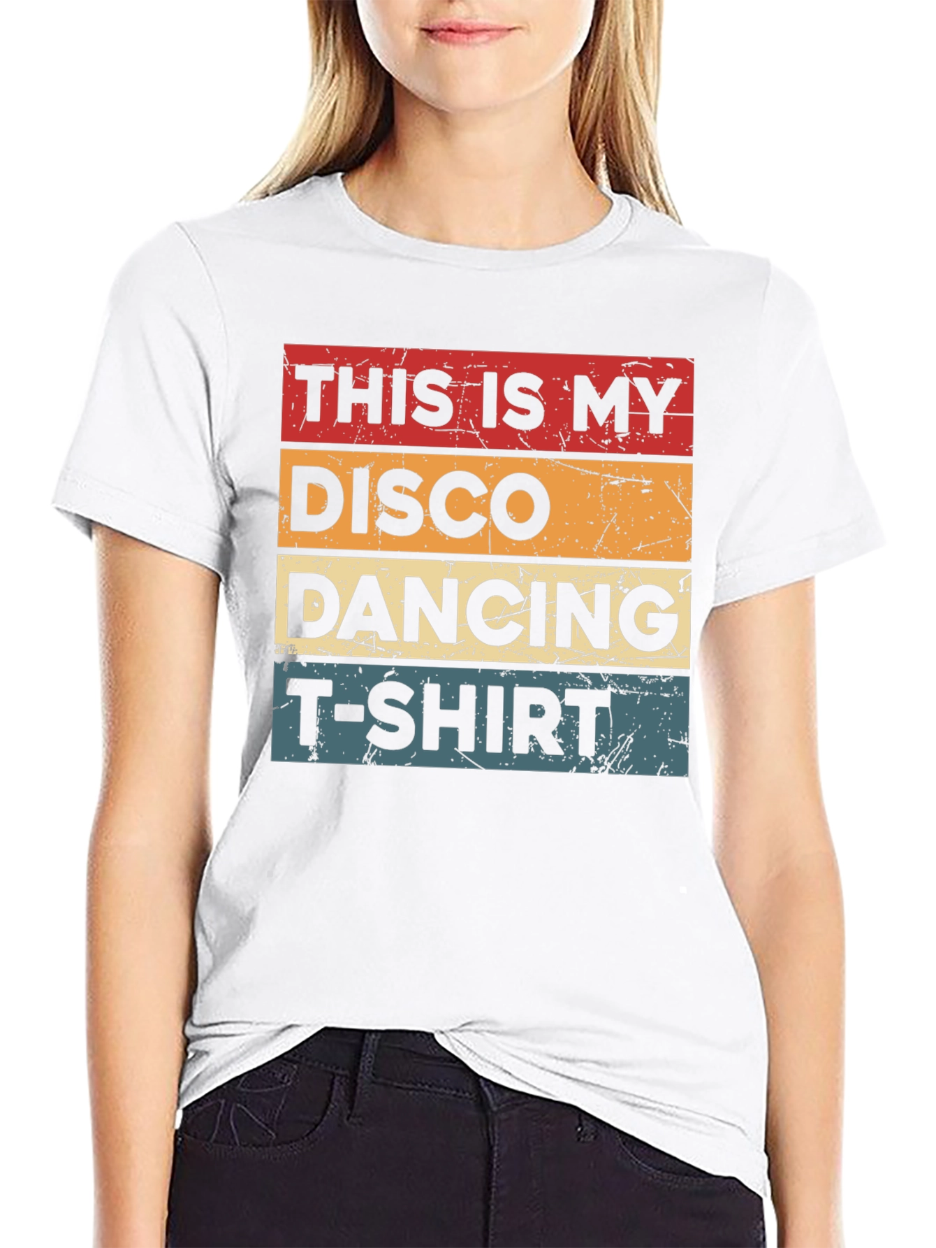 Black Disco Dancing Graphic T-Shirt - Retro Style view 9