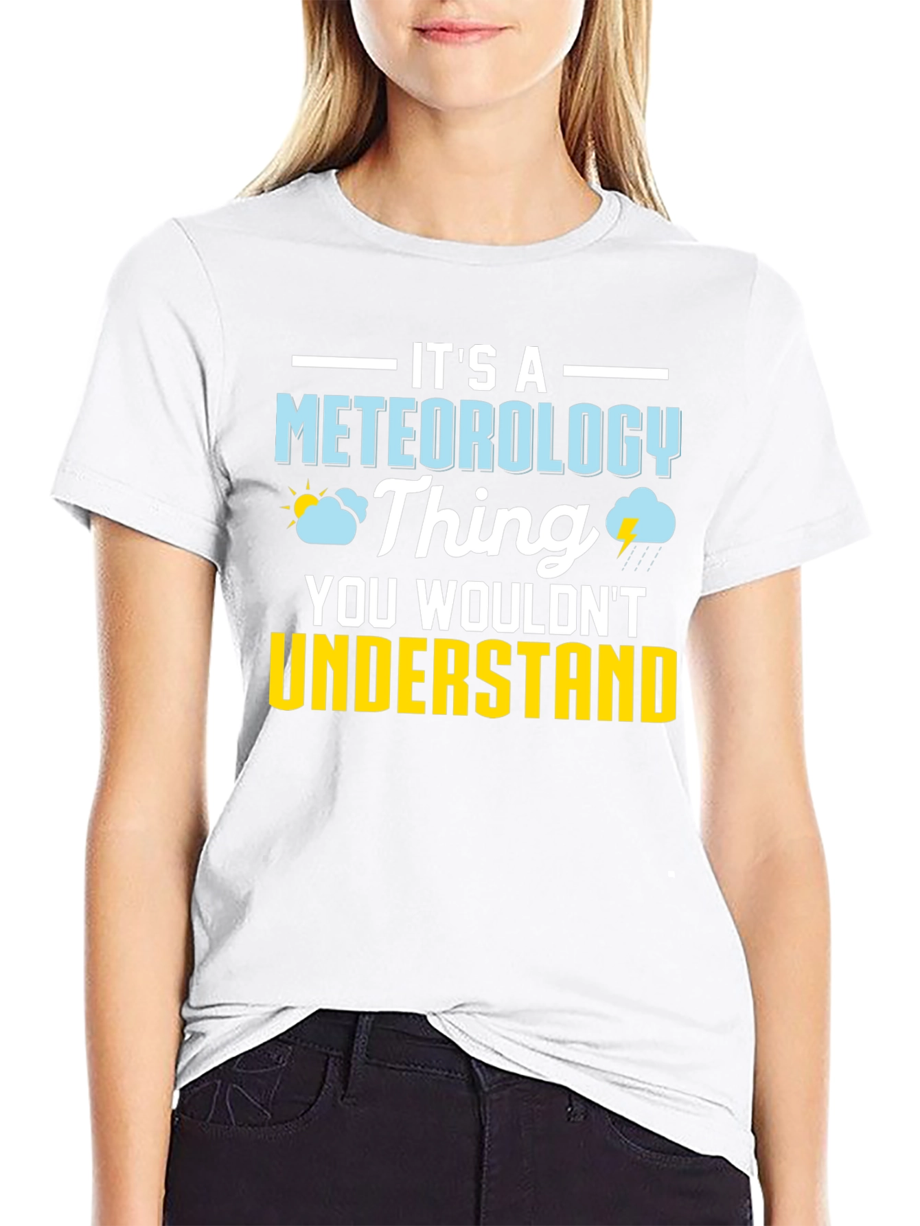 Black Meteorology Thing T-Shirt - Funny Weather Tee view 9