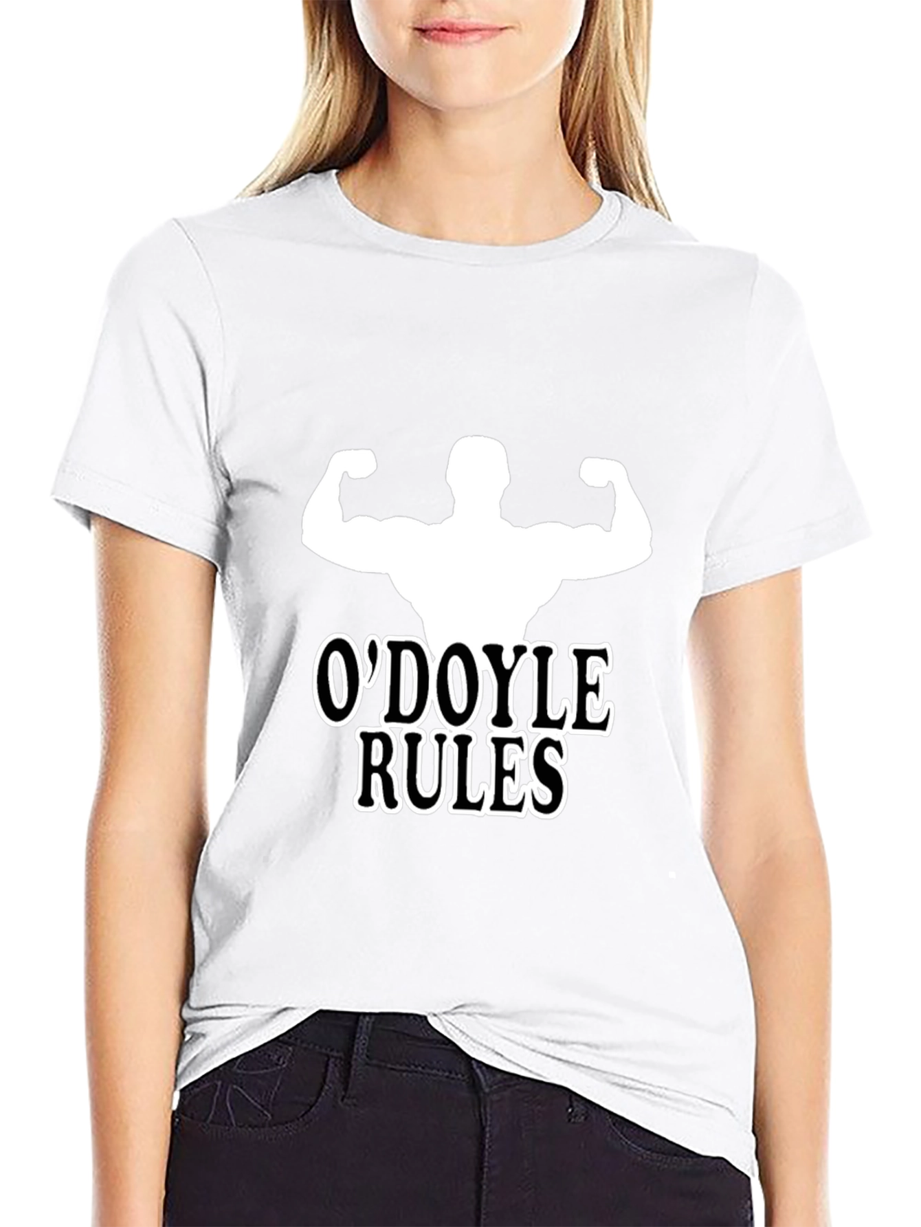 Black O'Doyle Rules Funny Muscle T-Shirt view 9