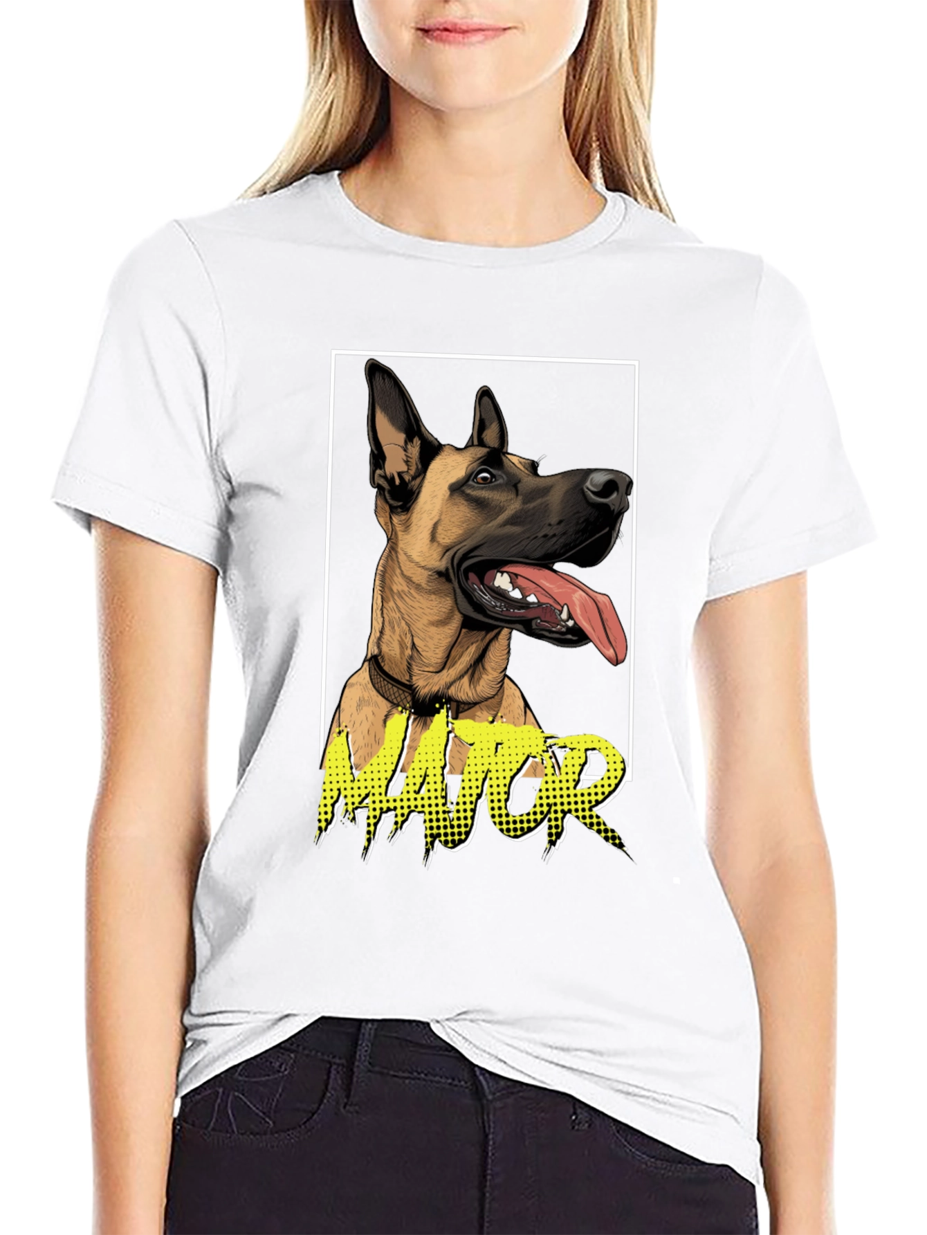 Black Dog Lover's 'Major' Graphic Tee - Black view 9