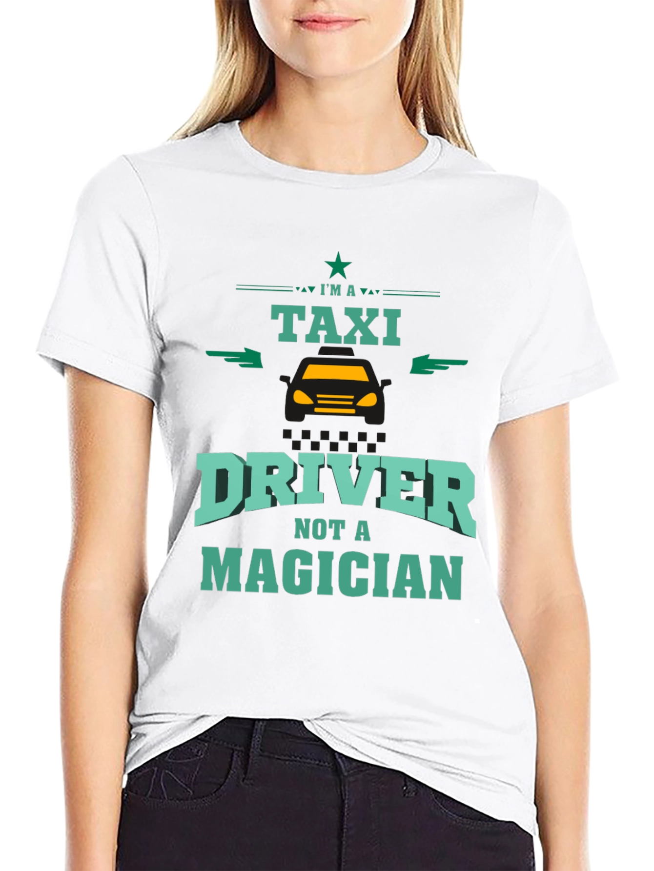 Black Taxi Driver Novelty Graphic T-Shirt view 9