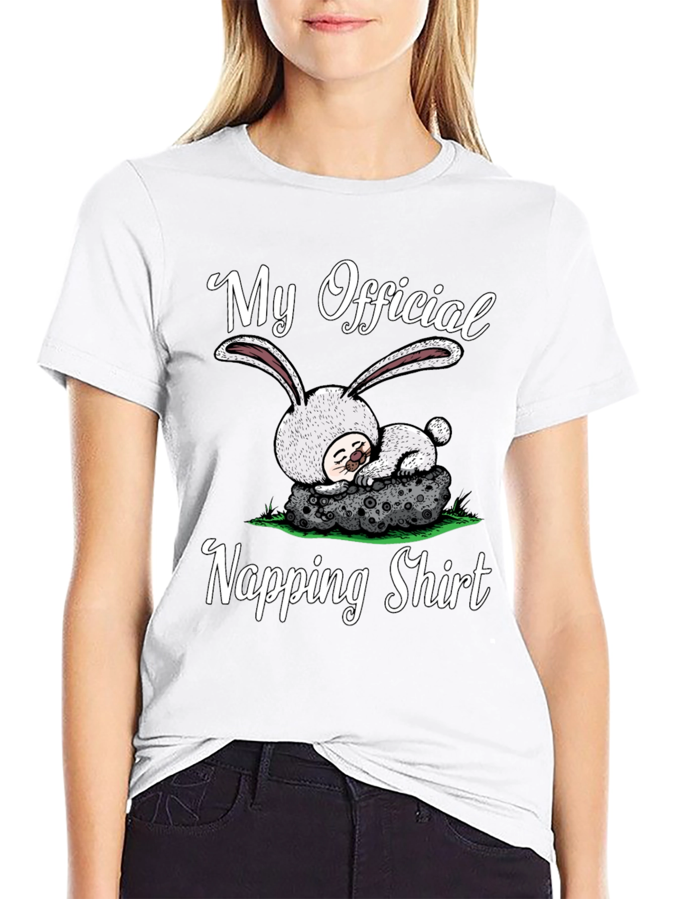 My Official Napping Shirt Cute Bunny Sleep Tee - 9