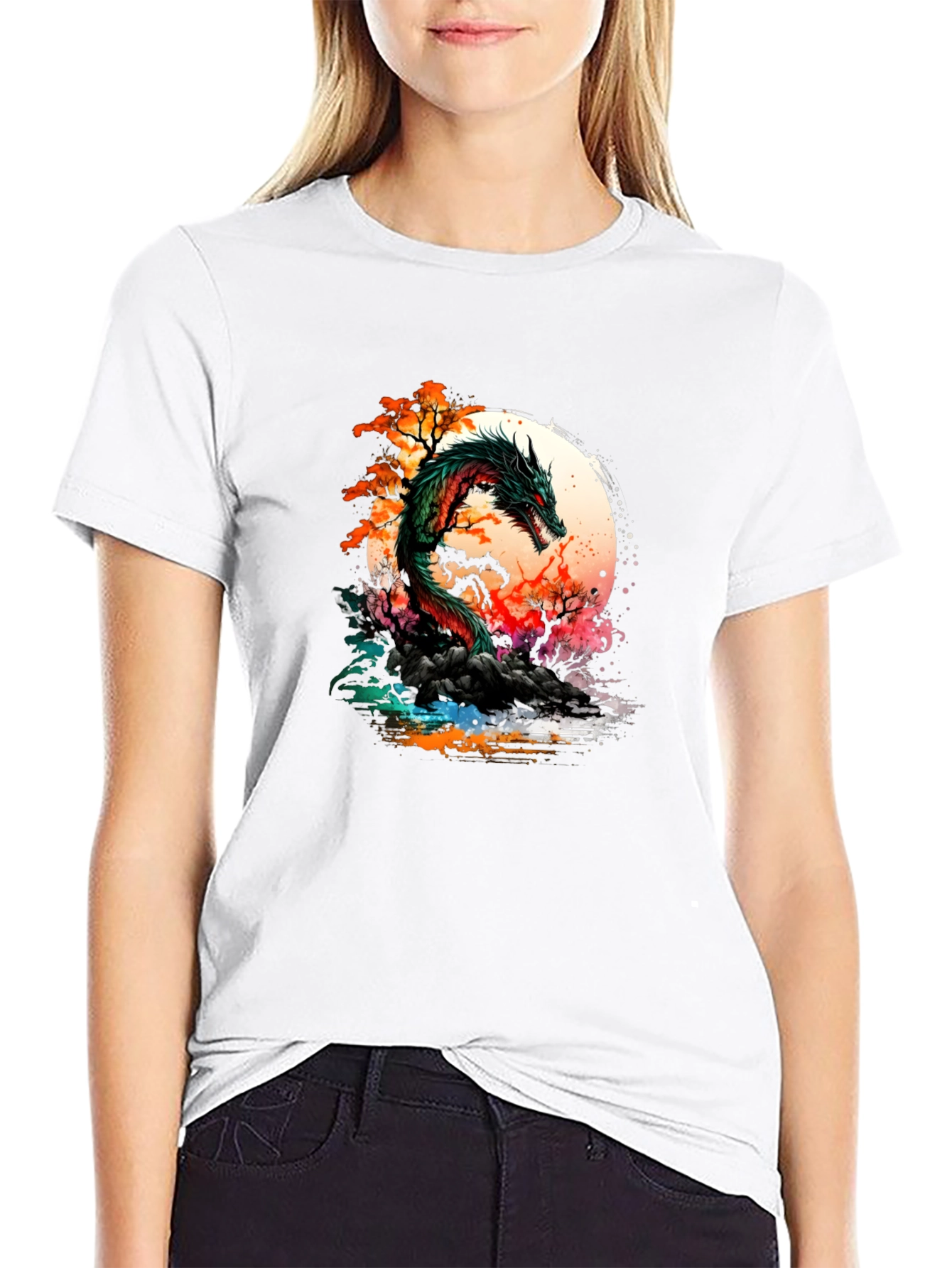 Black Dragon Graphic Tee - Unique Design view 9