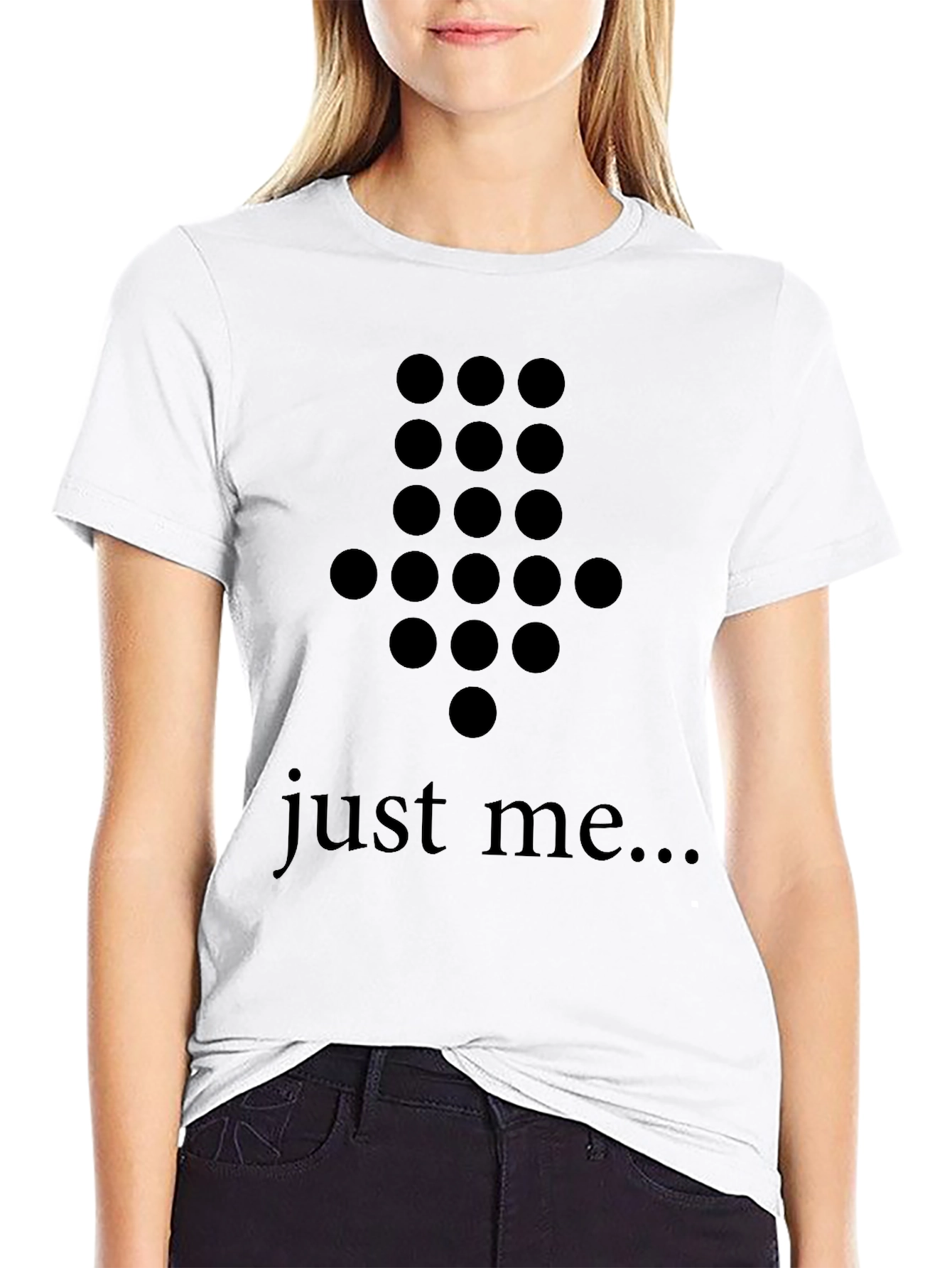 Black Dot Arrow Graphic Tee - Just Me... view 9