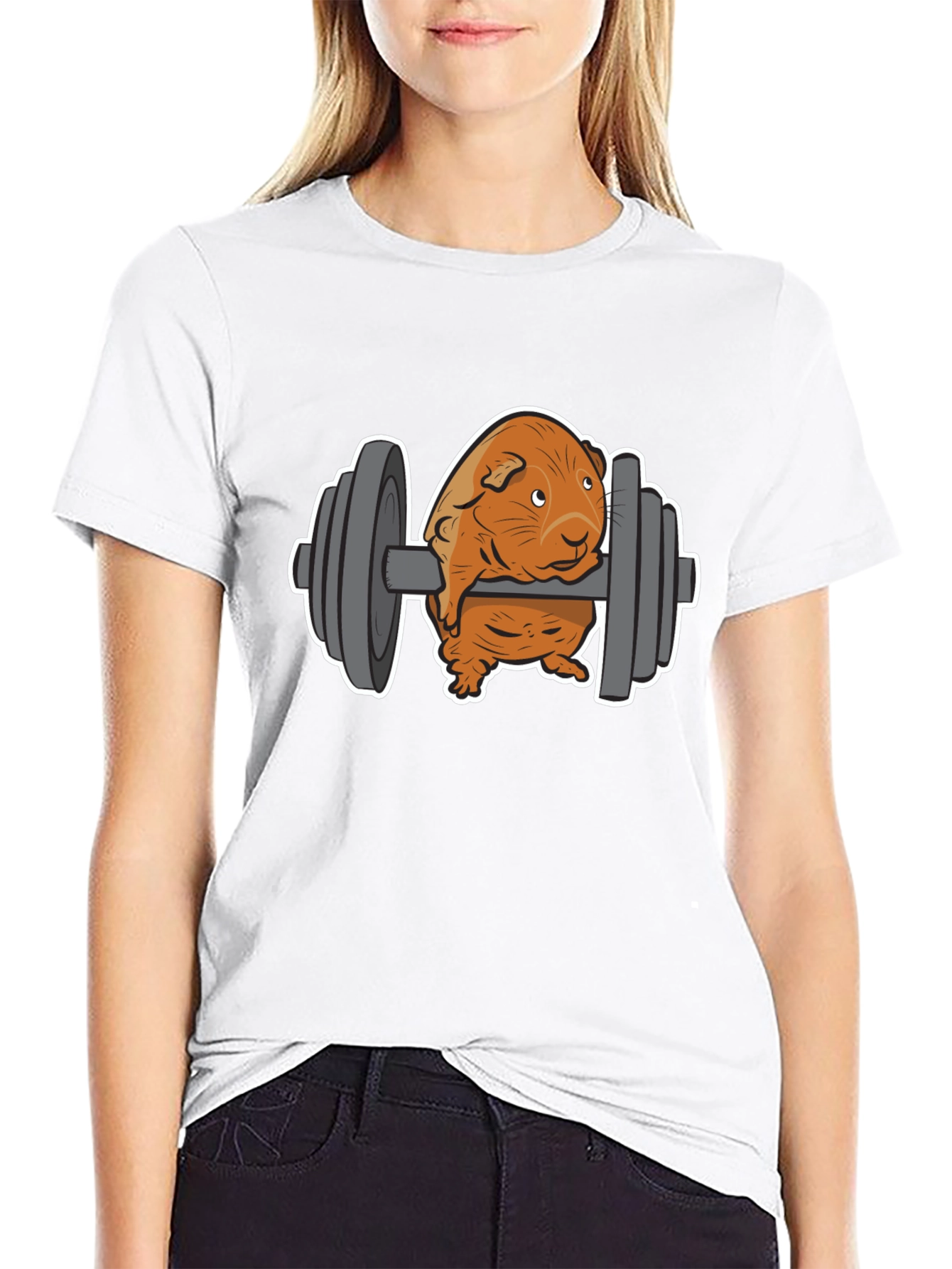 Black Guinea Pig Gym T-Shirt view 9