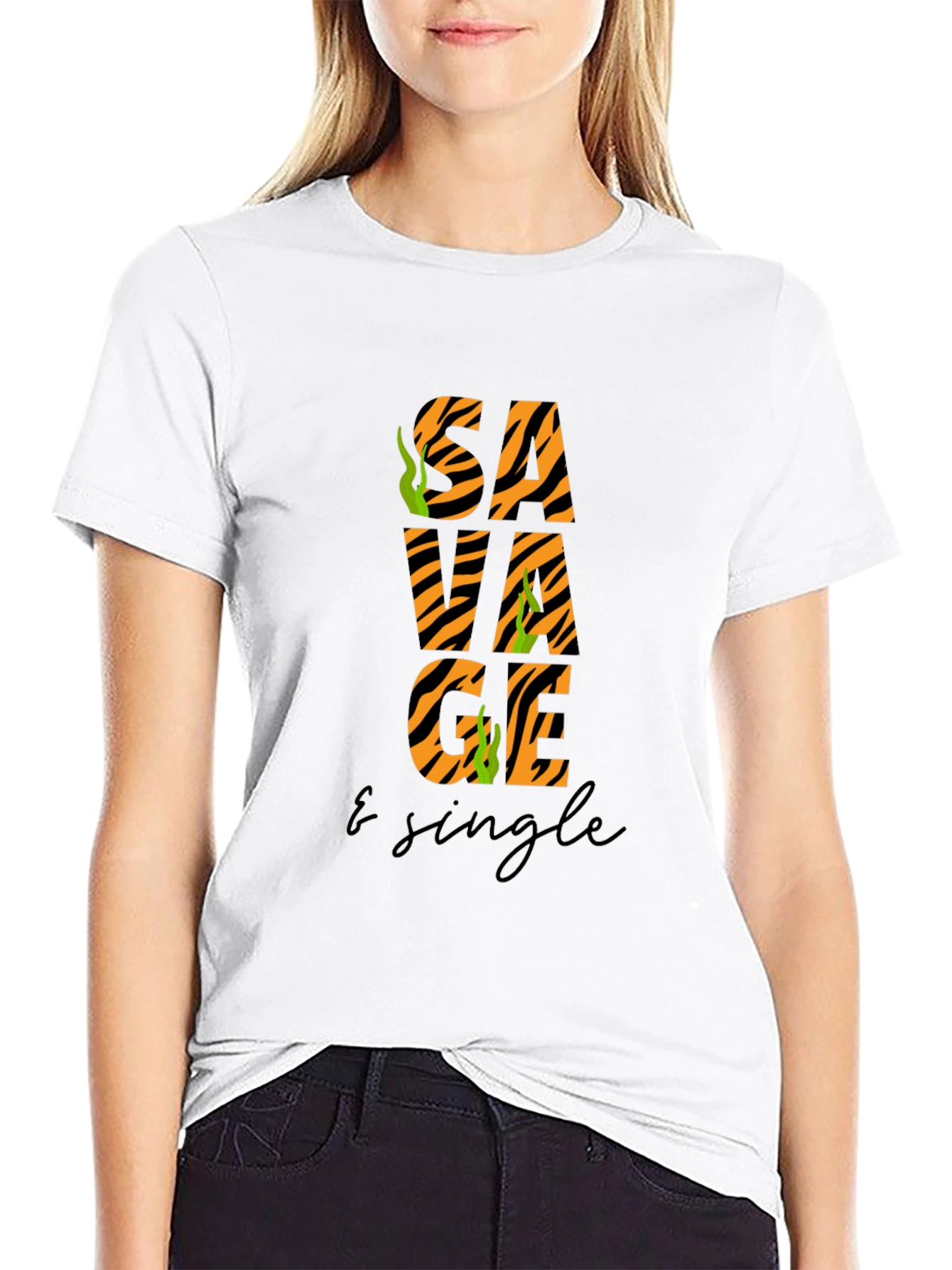 Black Savage & Single Graphic Tee - Black T-Shirt view 9
