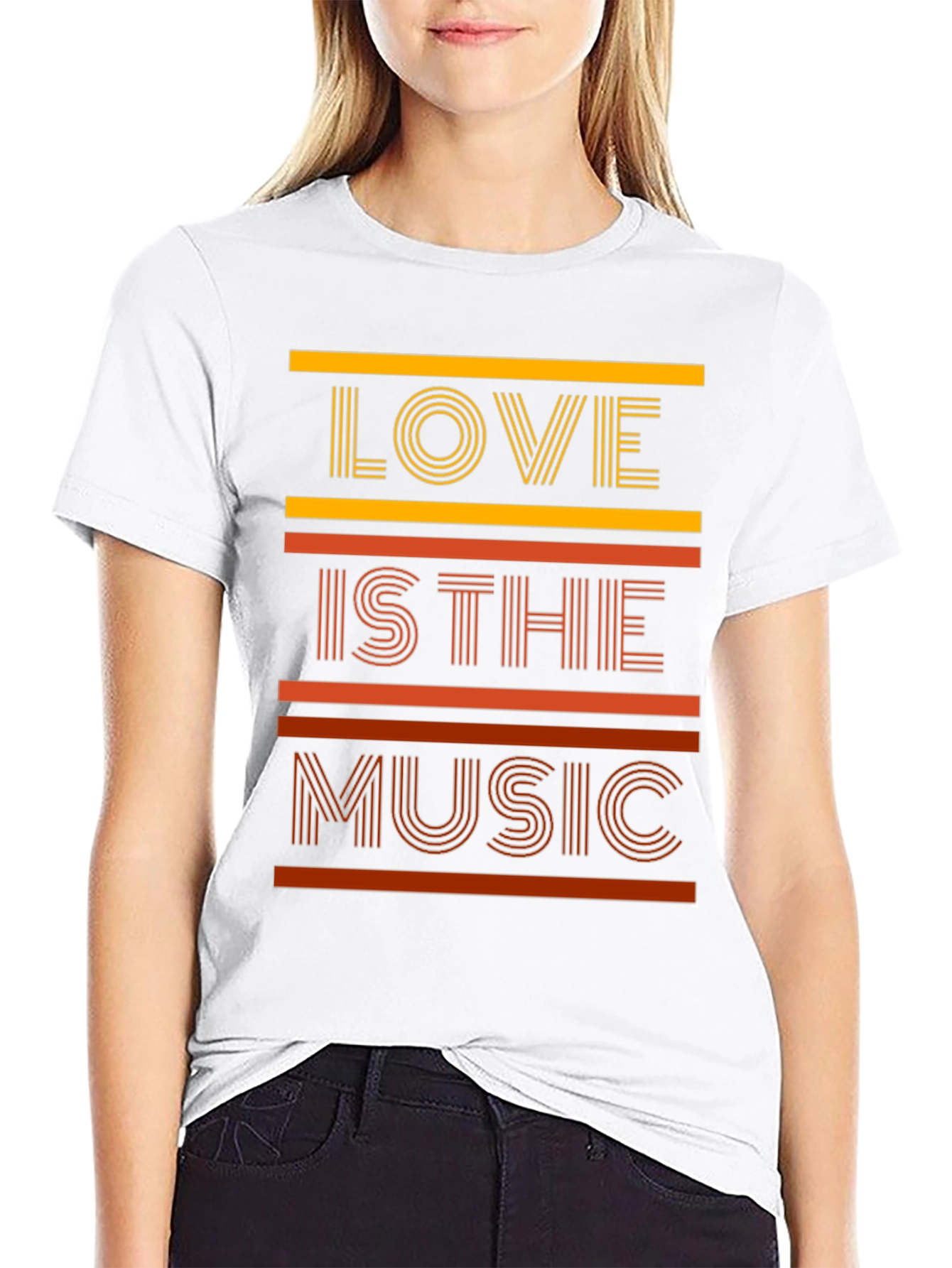 Black Love is the Music T-Shirt - Stylish Graphic Tee view 9