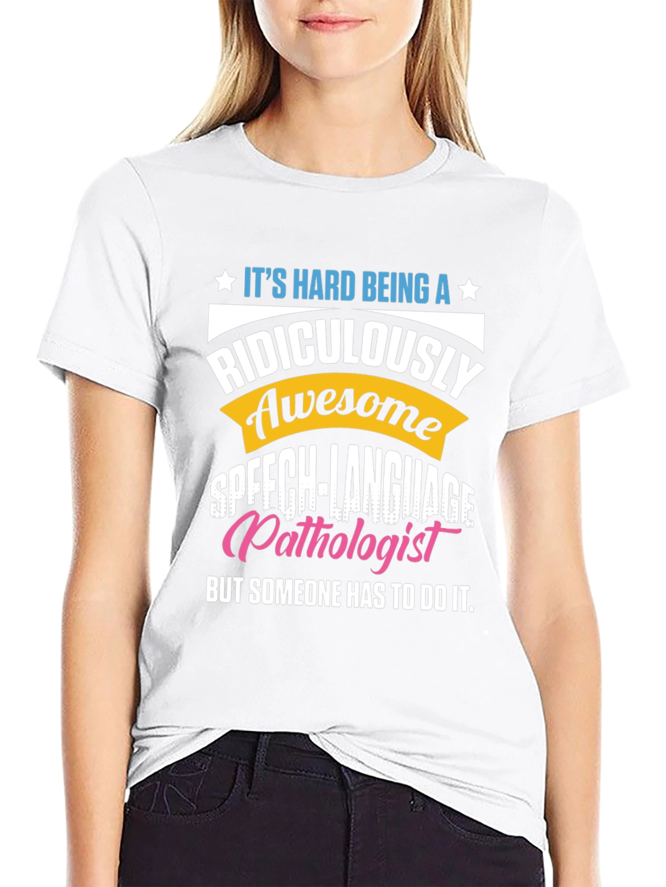 Black Ridiculously Awesome Speech Language Pathologist T-Shirt view 9