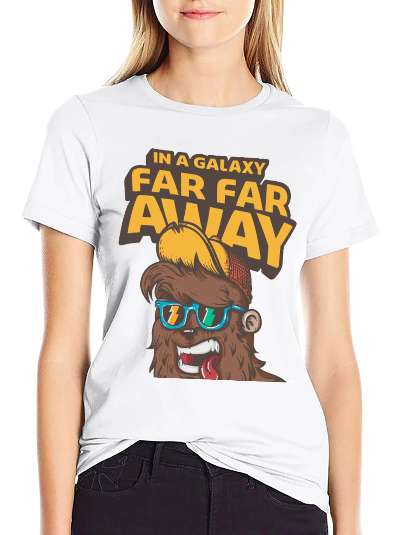 Black Far Far Away Graphic T-Shirt - Men's Black Tee view 9