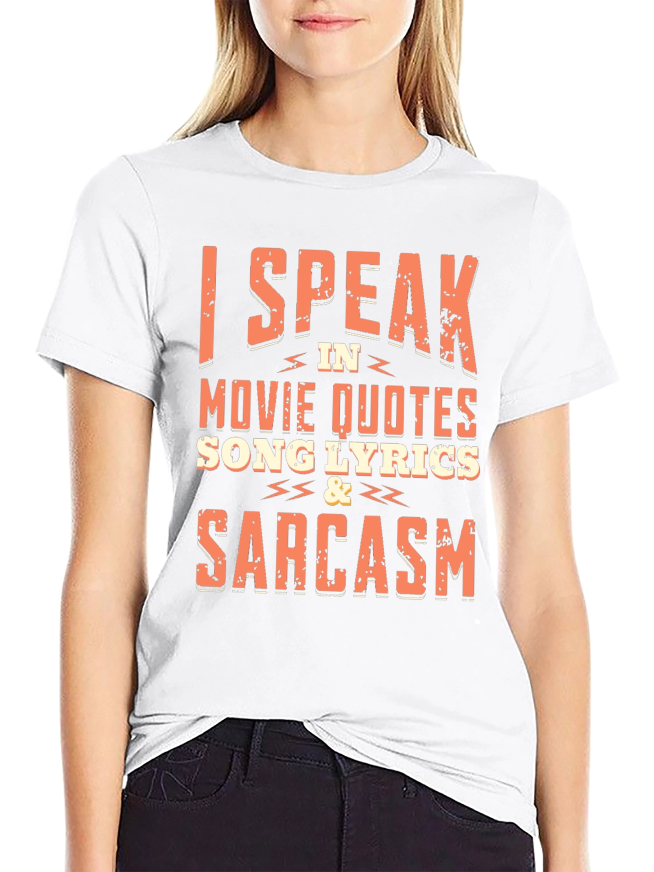 Black I Speak in Movie Quotes T-Shirt view 9