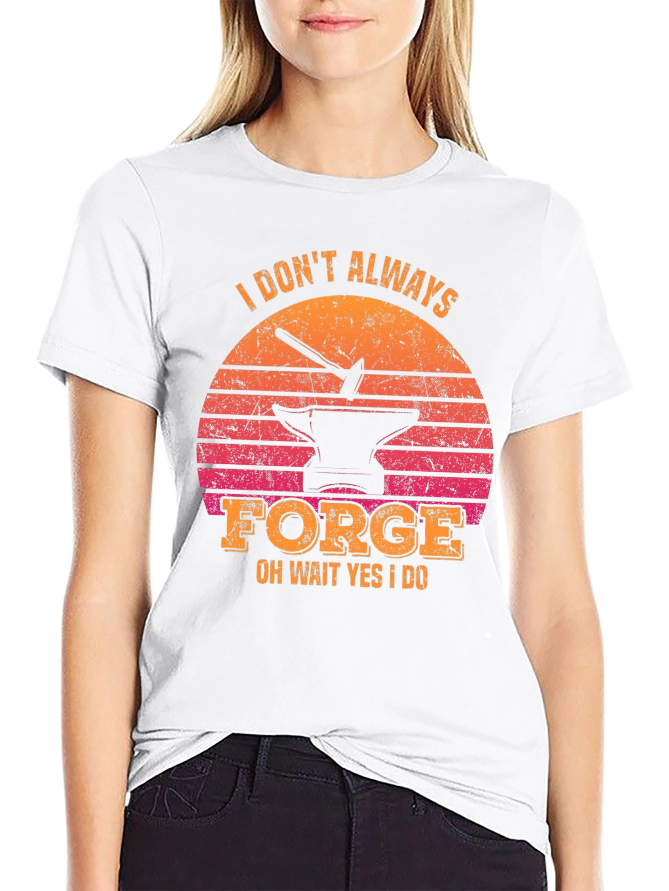 Black Funny Blacksmith T-Shirt - "I Don't Always Forge" view 9