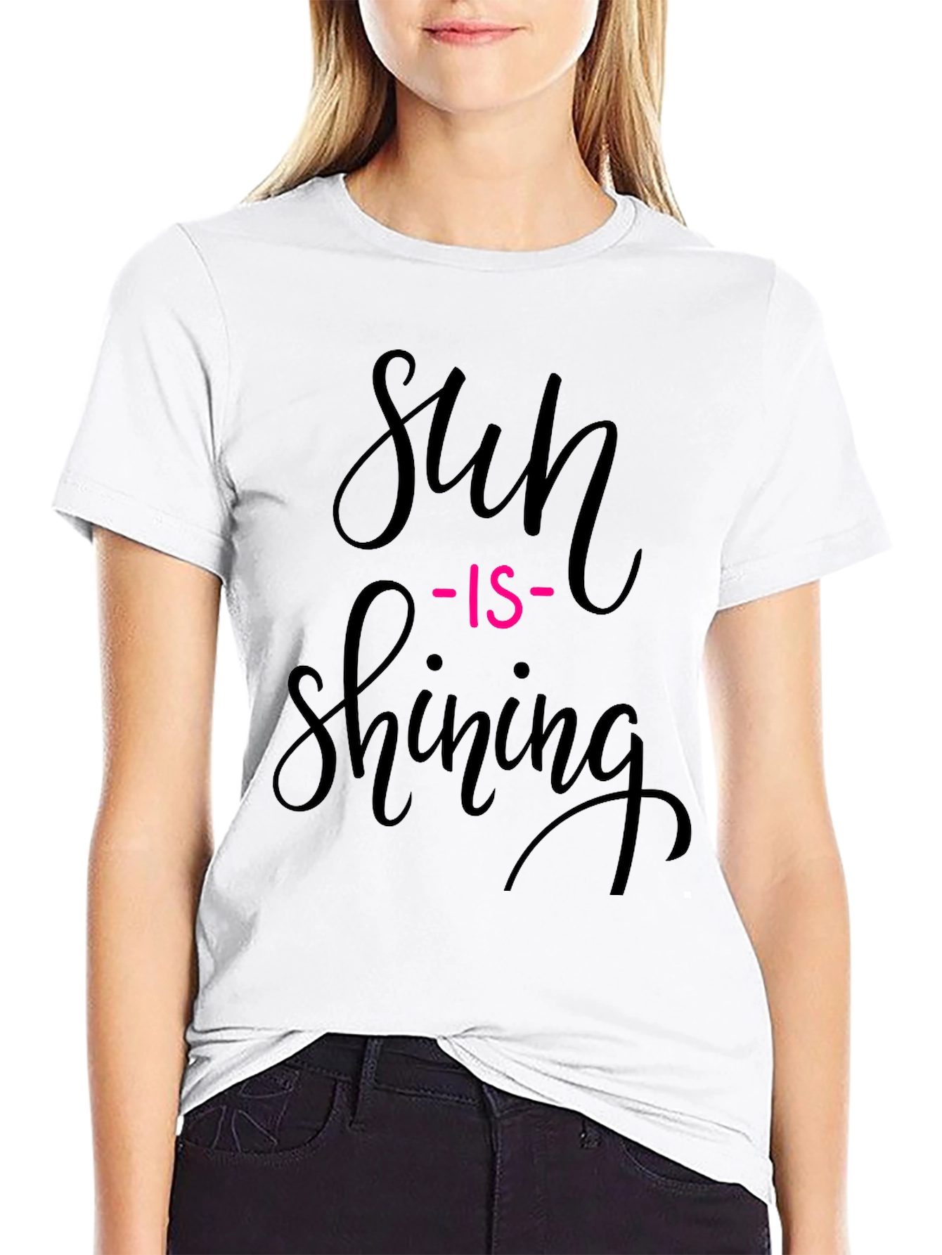 Black Sun Is Shining Graphic Tee - Black Casual T-Shirt view 9