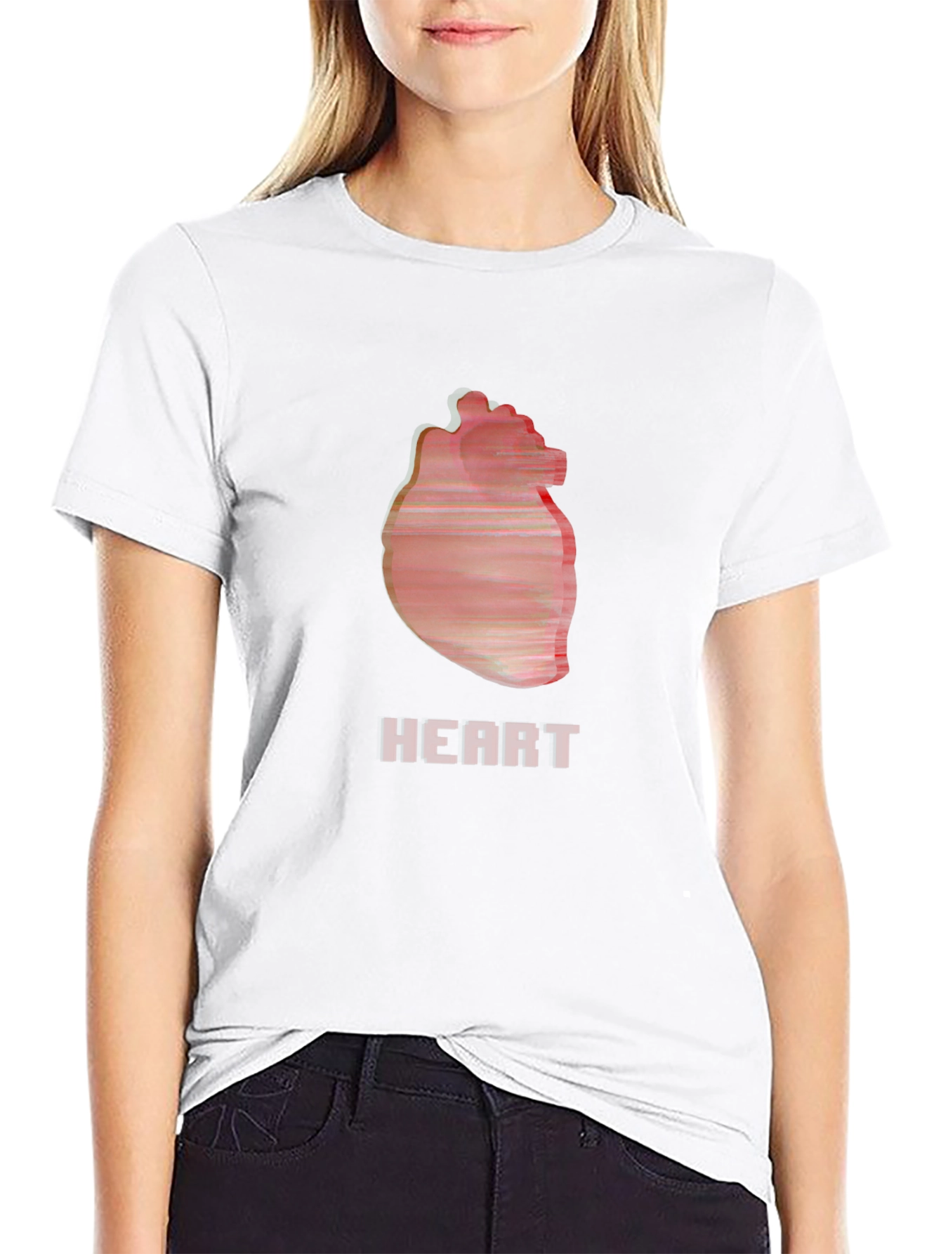 Black Heart Graphic Black T-Shirt view 9