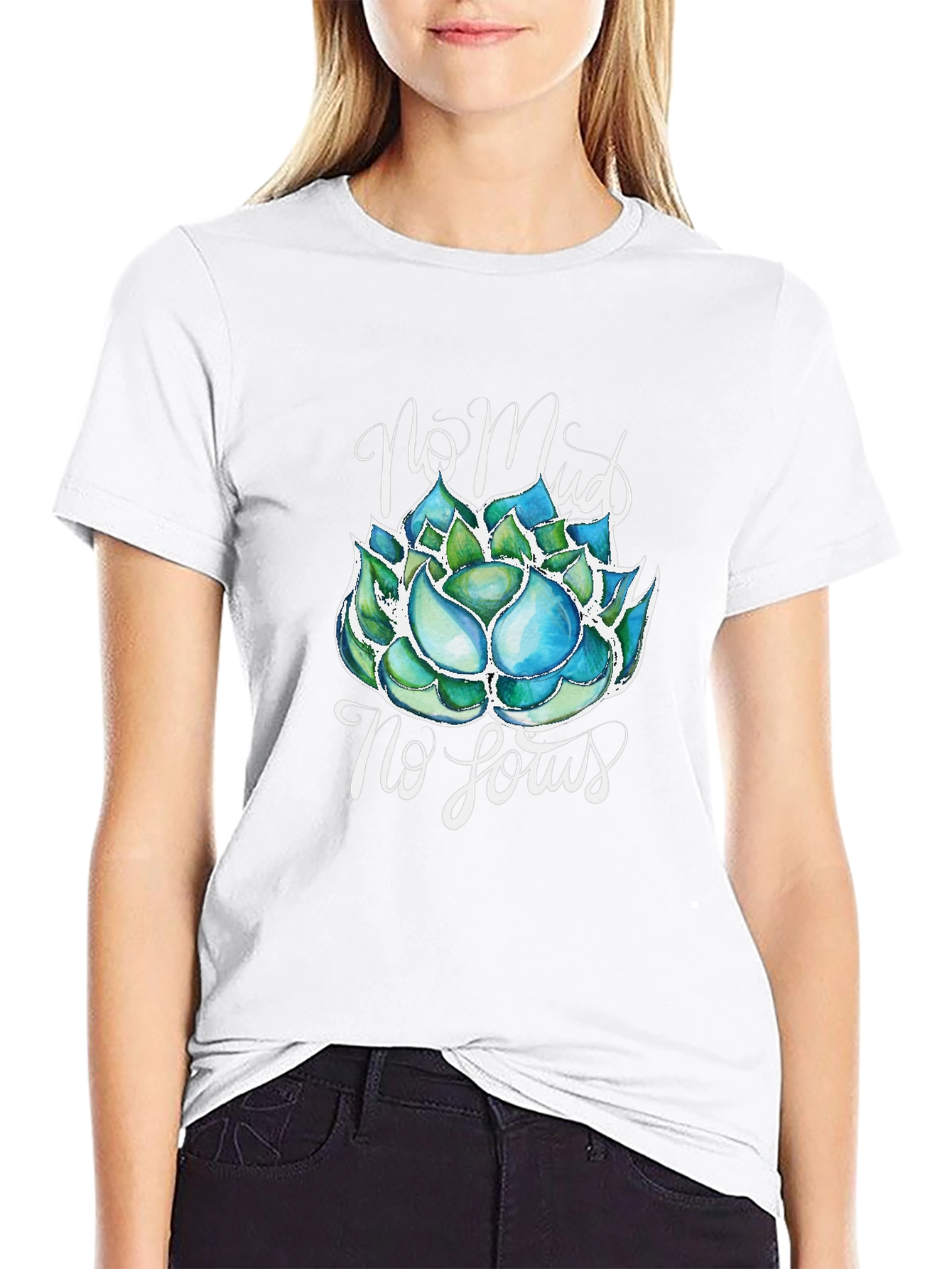 No Mud, No Lotus T-Shirt - Zen Garden Tee - 9