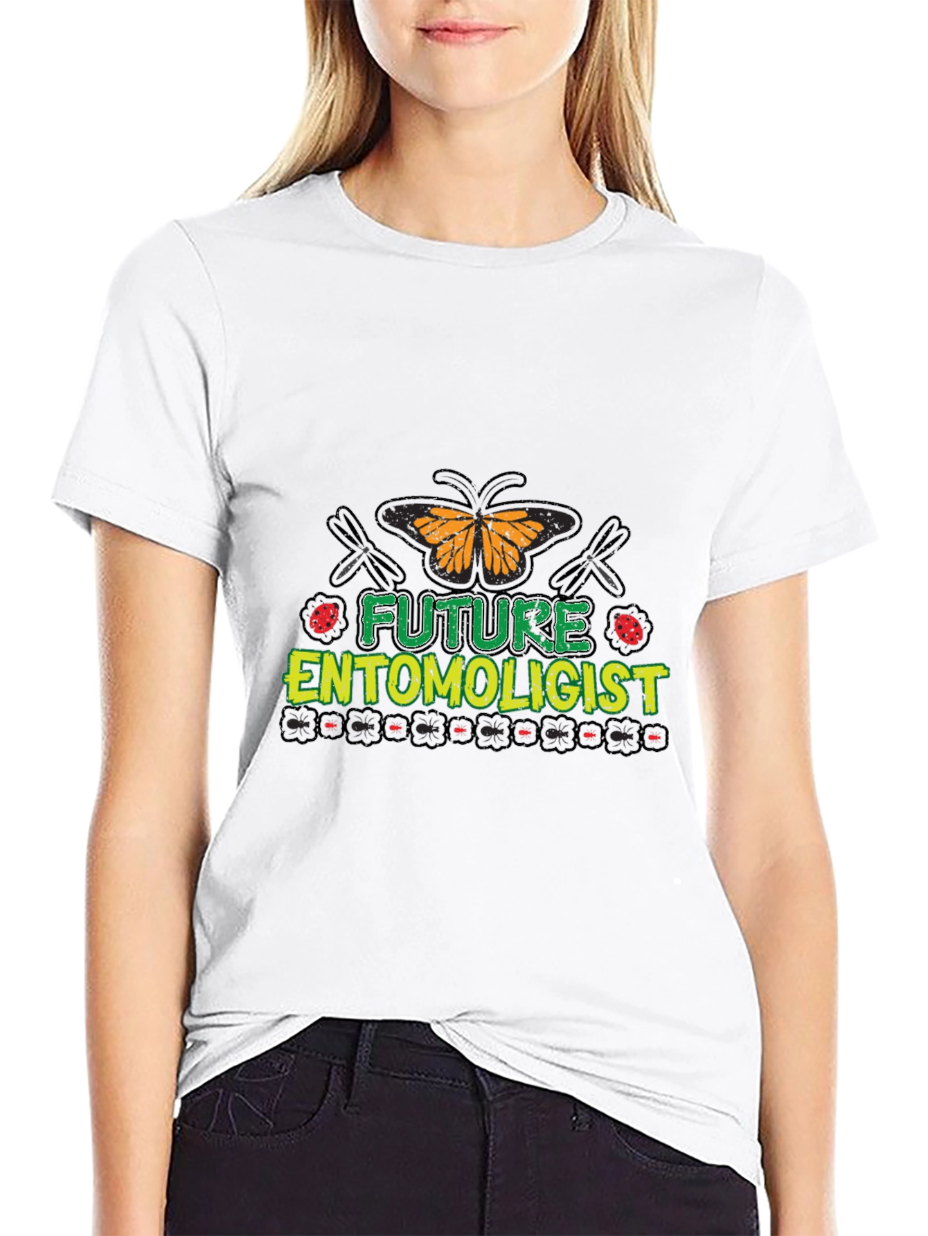 Black Future Entomologist T-Shirt view 9