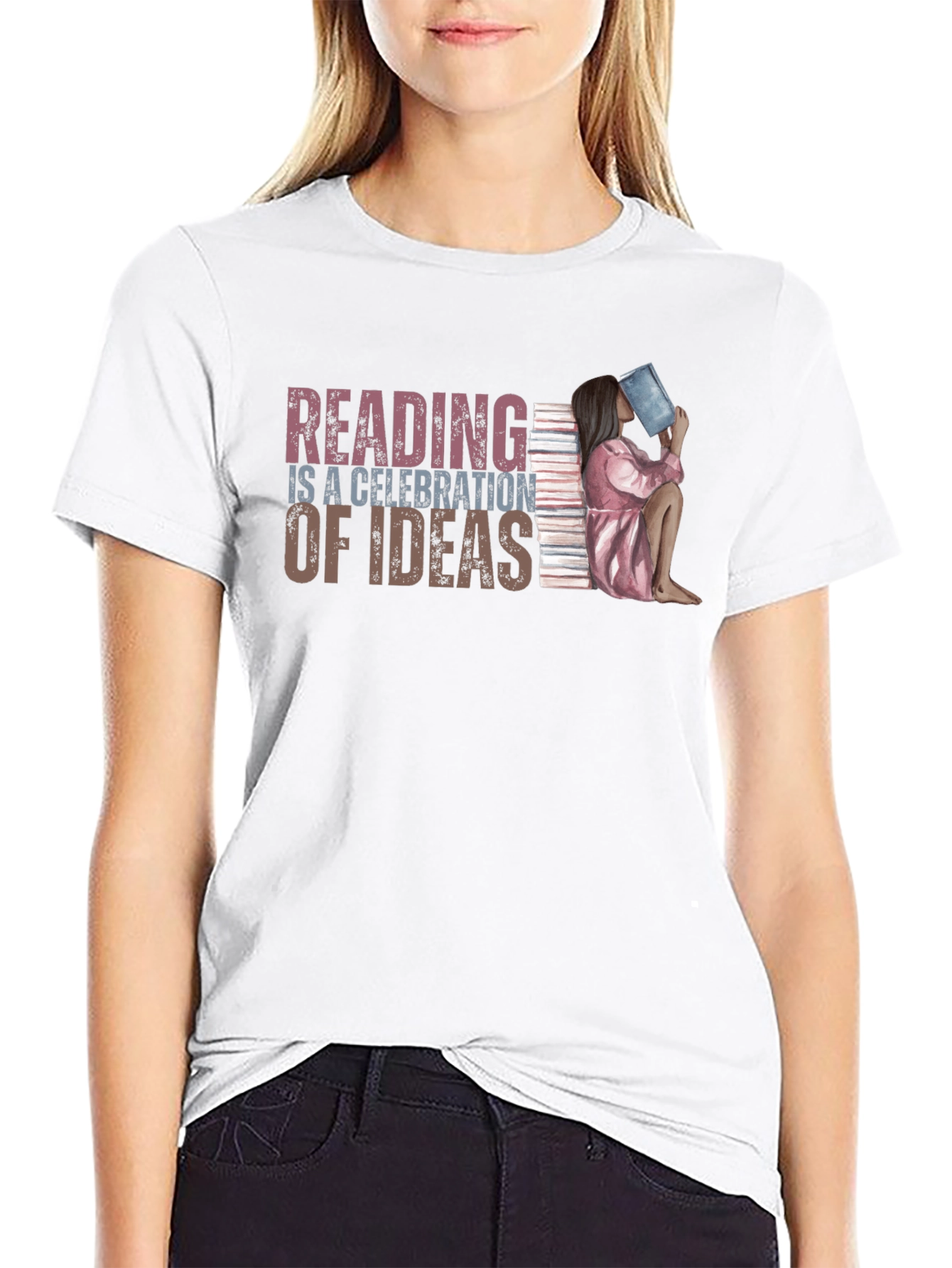 Black Reading is Celebration of Ideas T-Shirt view 9