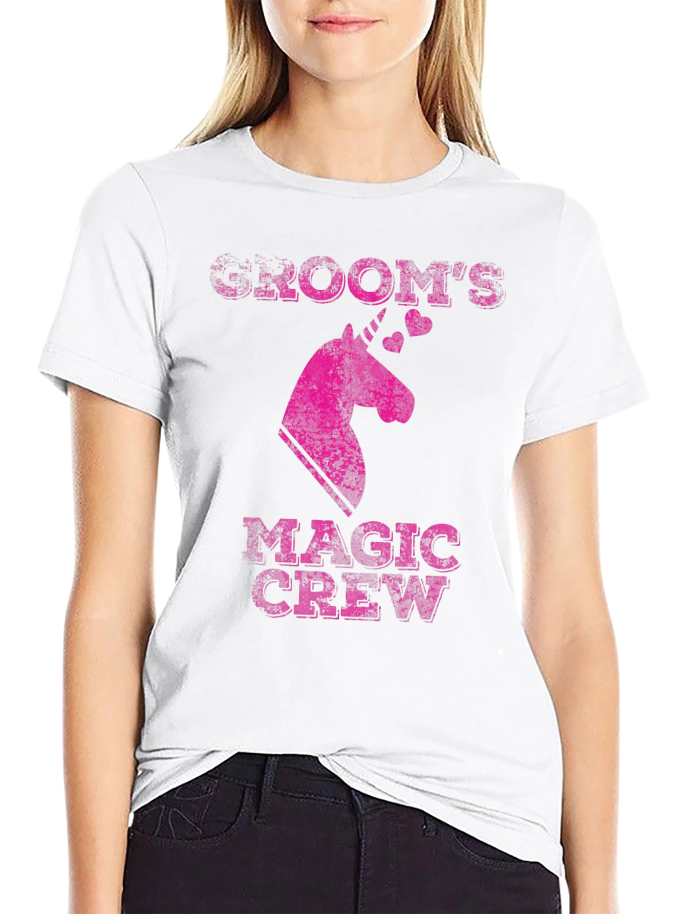 Black Groom's Magic Crew Unicorn T-Shirt - Black view 9